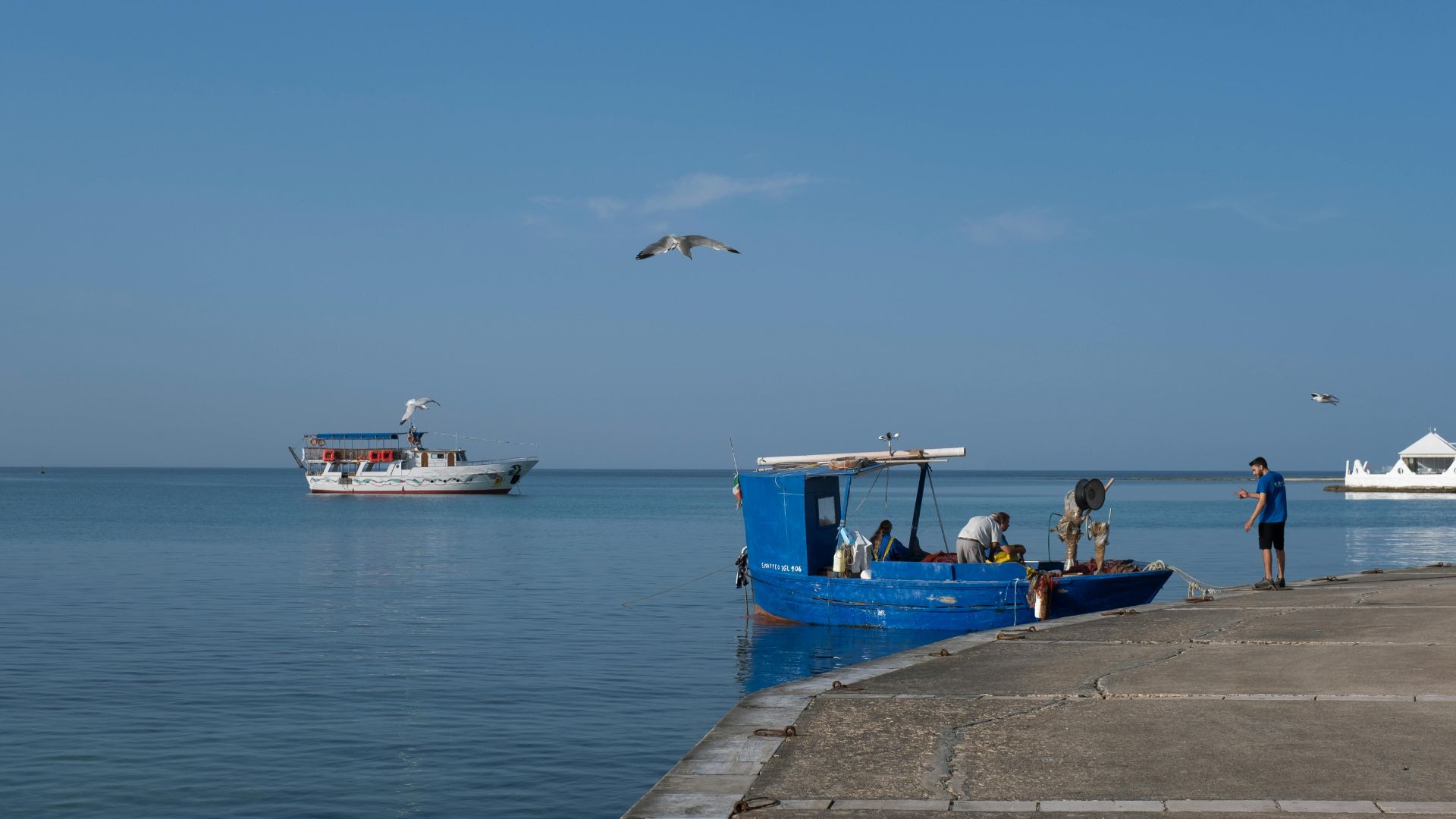 Image shows Porto Cesareo, Italy.