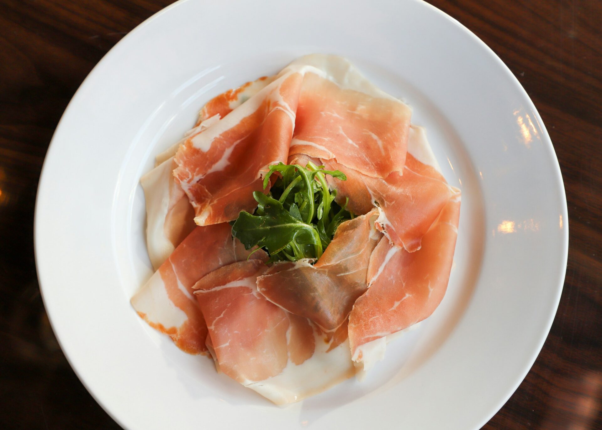 Prosciutto on a Small Plate