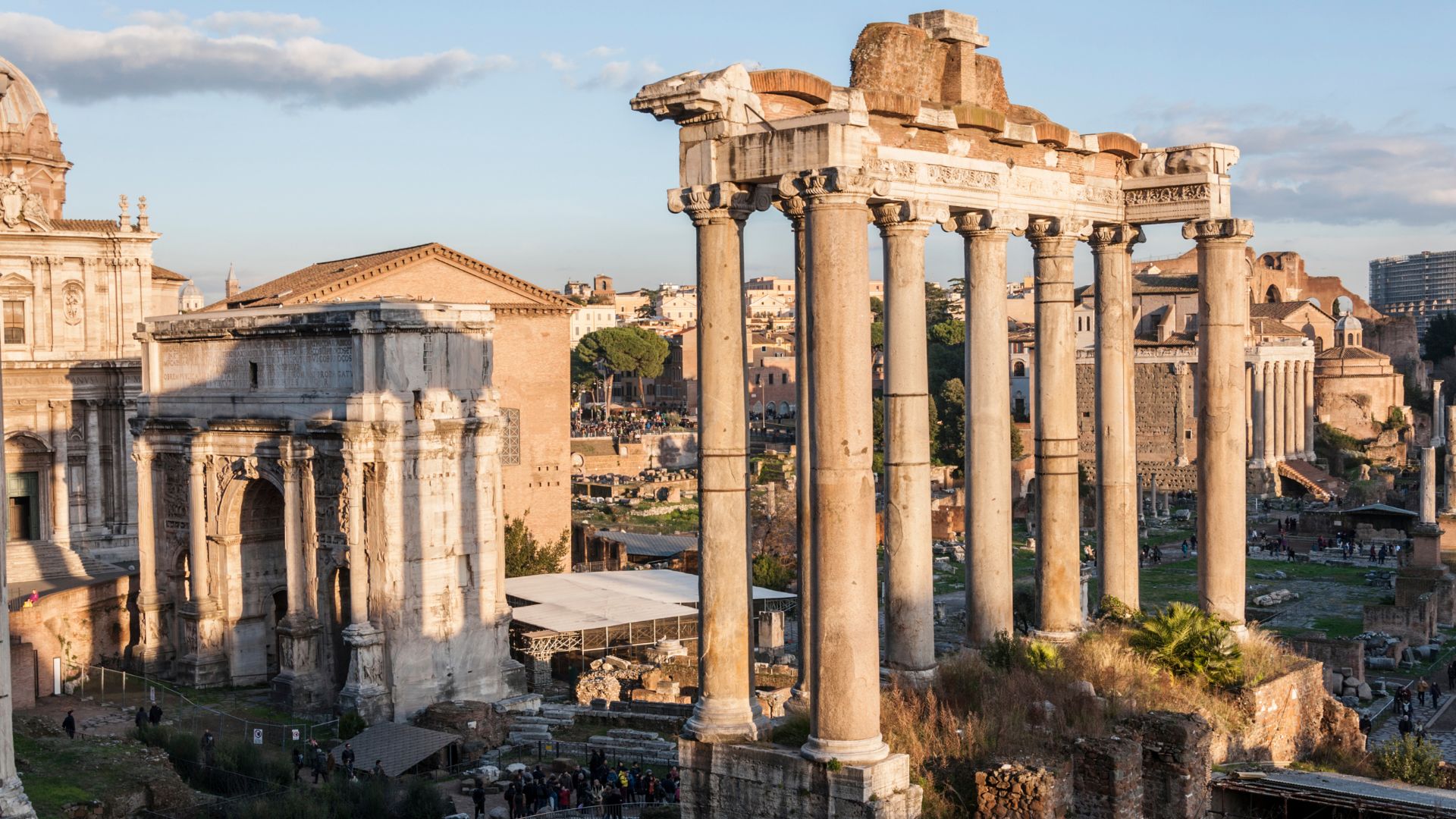 Image shows Roman Forum