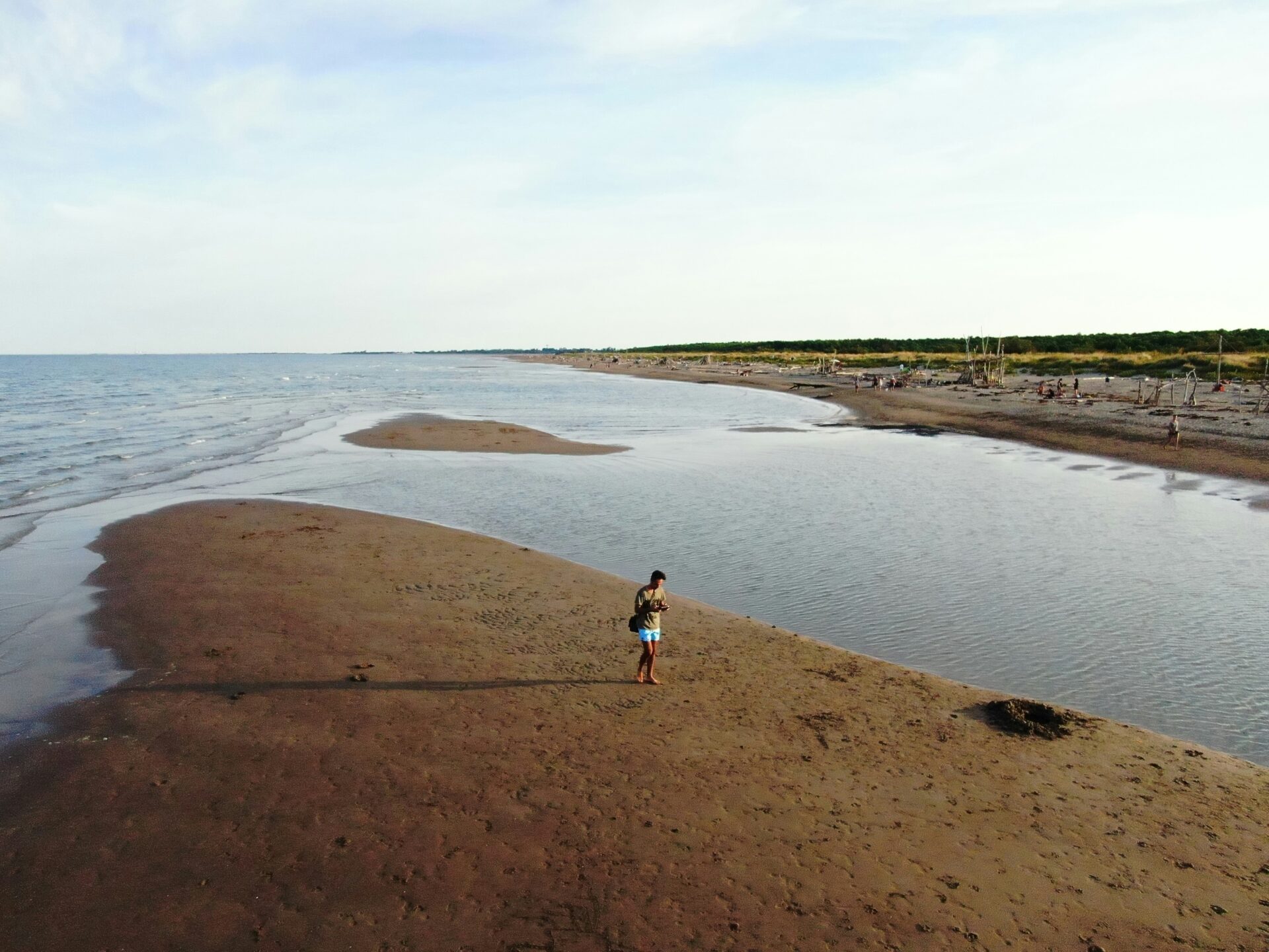 Rosolina Mare in Rovigo - near Delta del Po - wetland area
