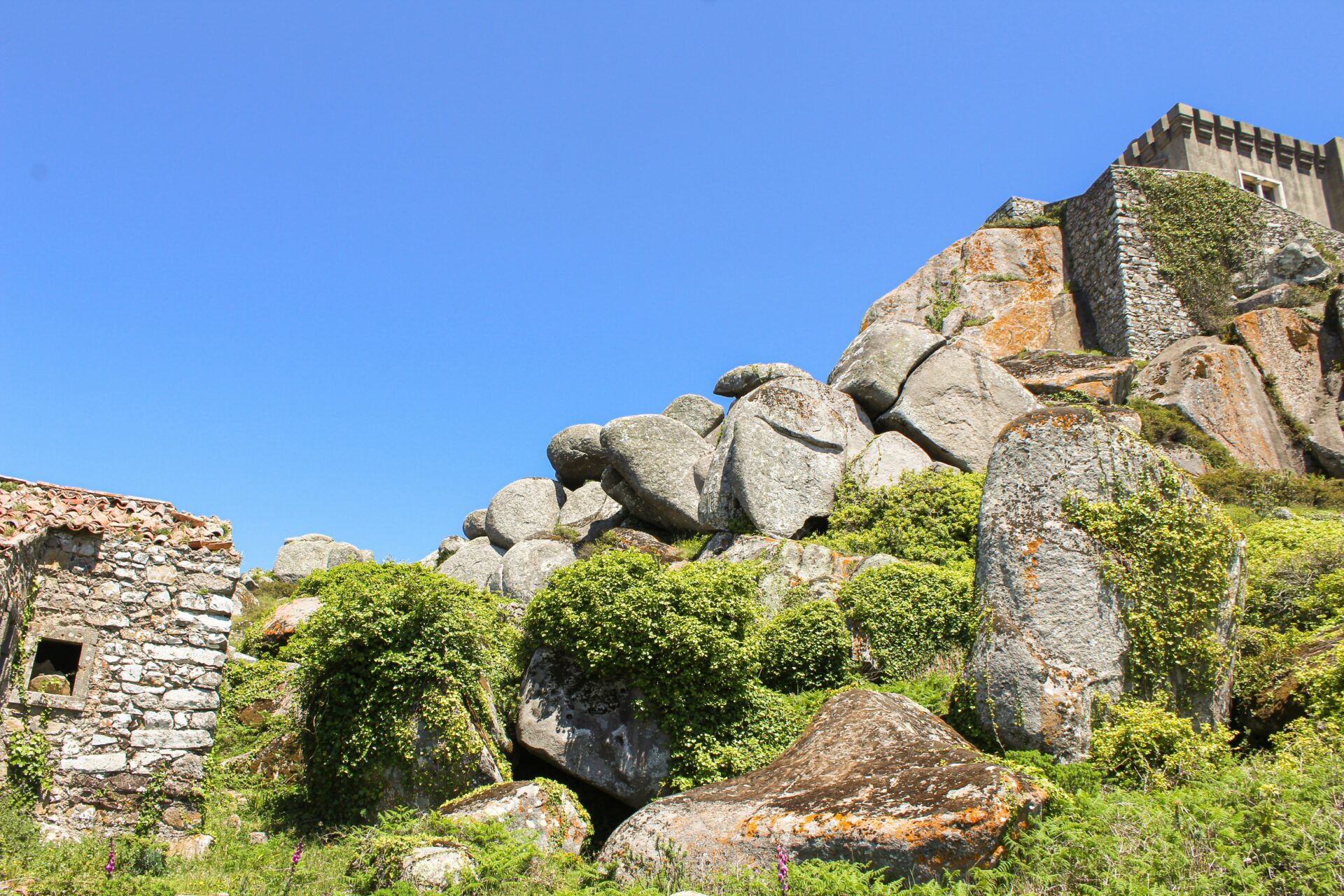 Ruin of bunker in Italy