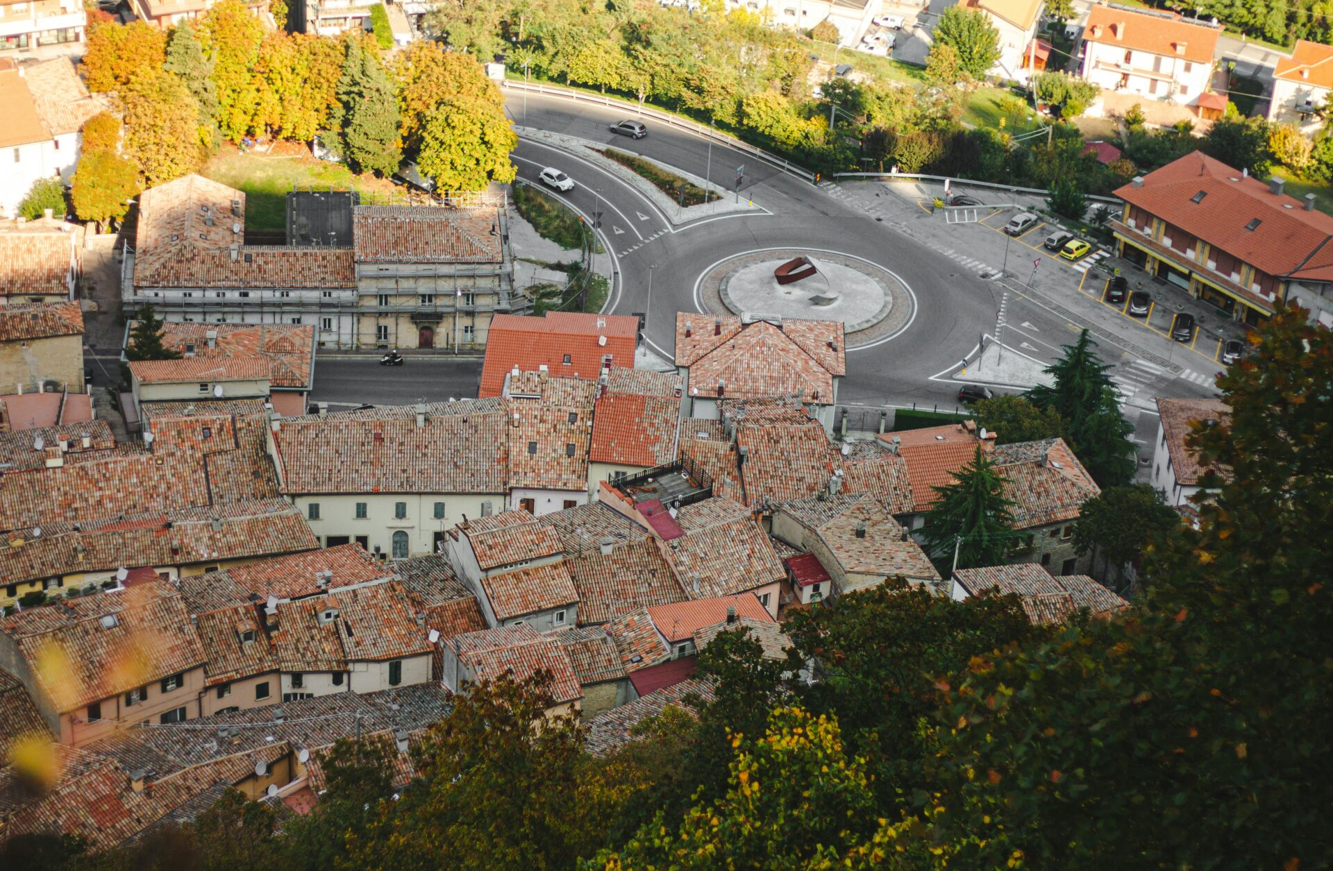 San Marino Rooftops - village houses in San Marino