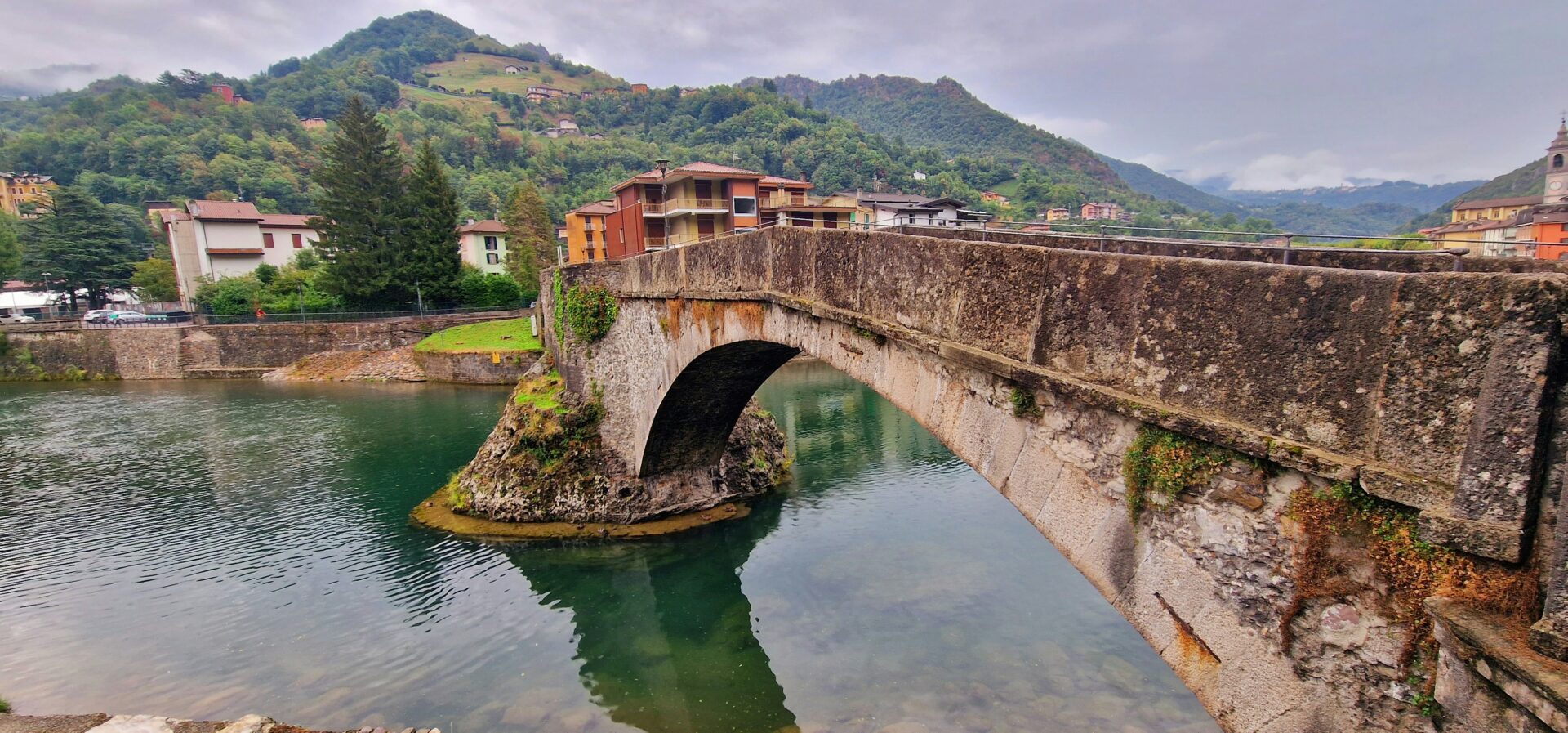 San Pellegrino Bridge in Viterbo, Italy