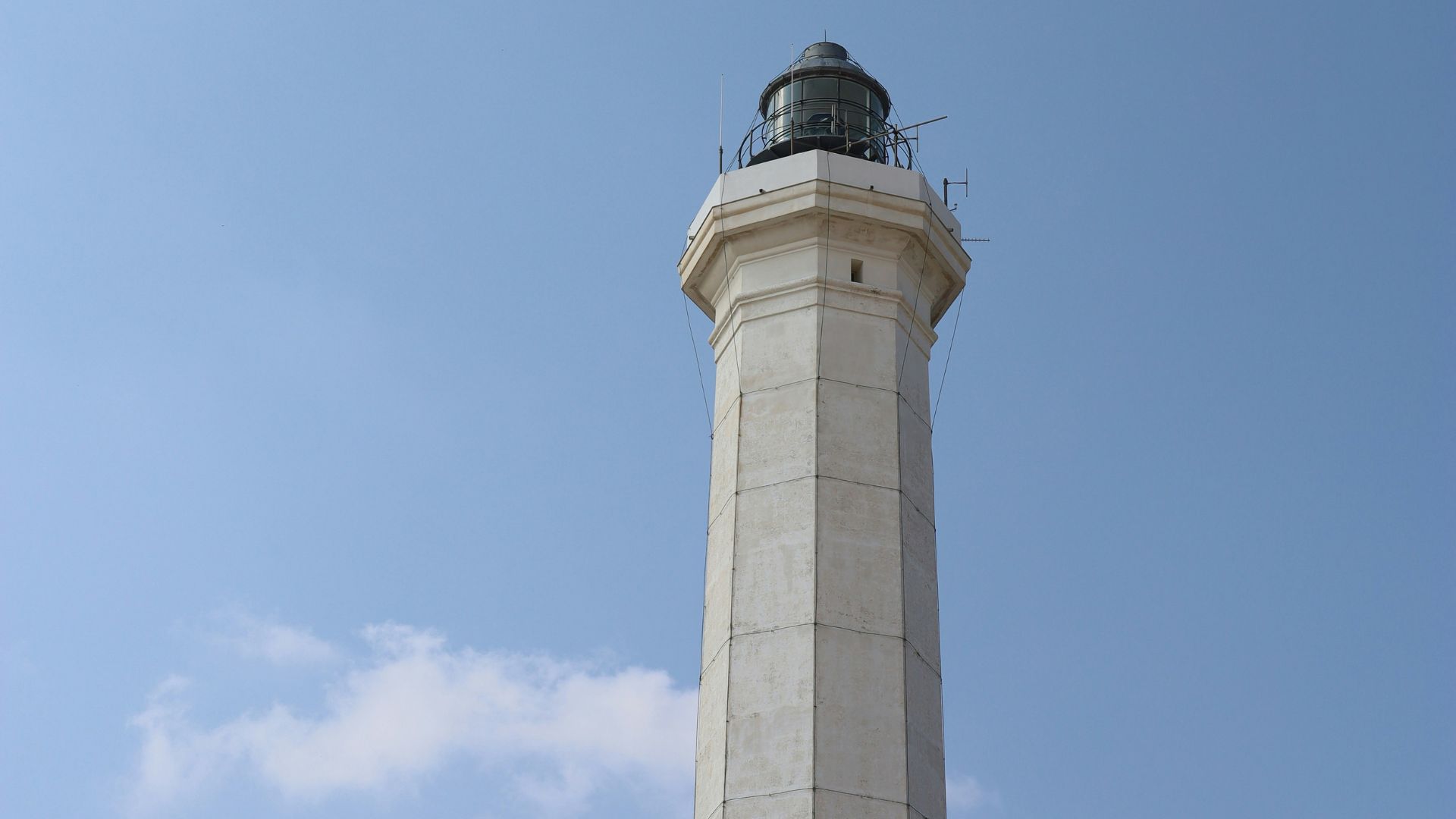 Image shows the Lighthouse Santa Maria di Leuca, Italy.