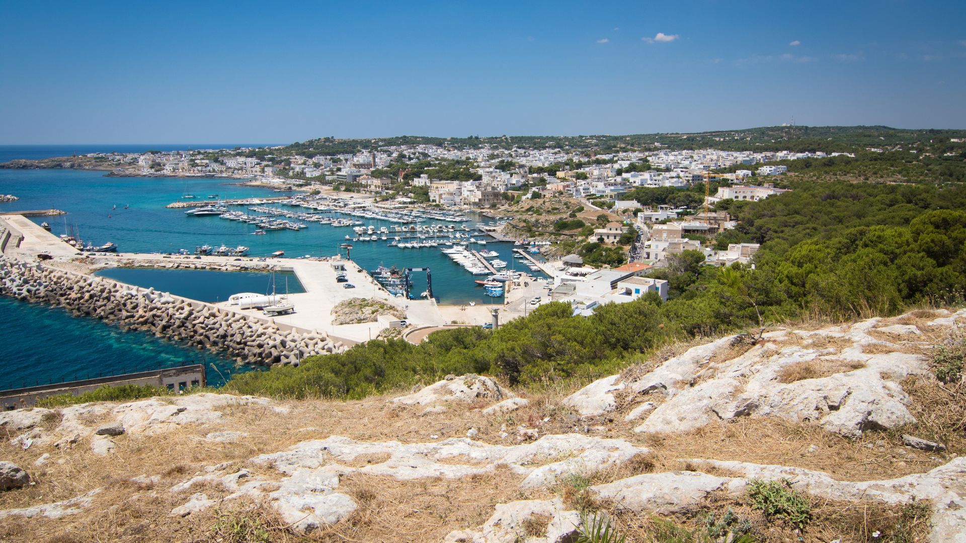 Image shows Santa Maria di Leuca, Italy.