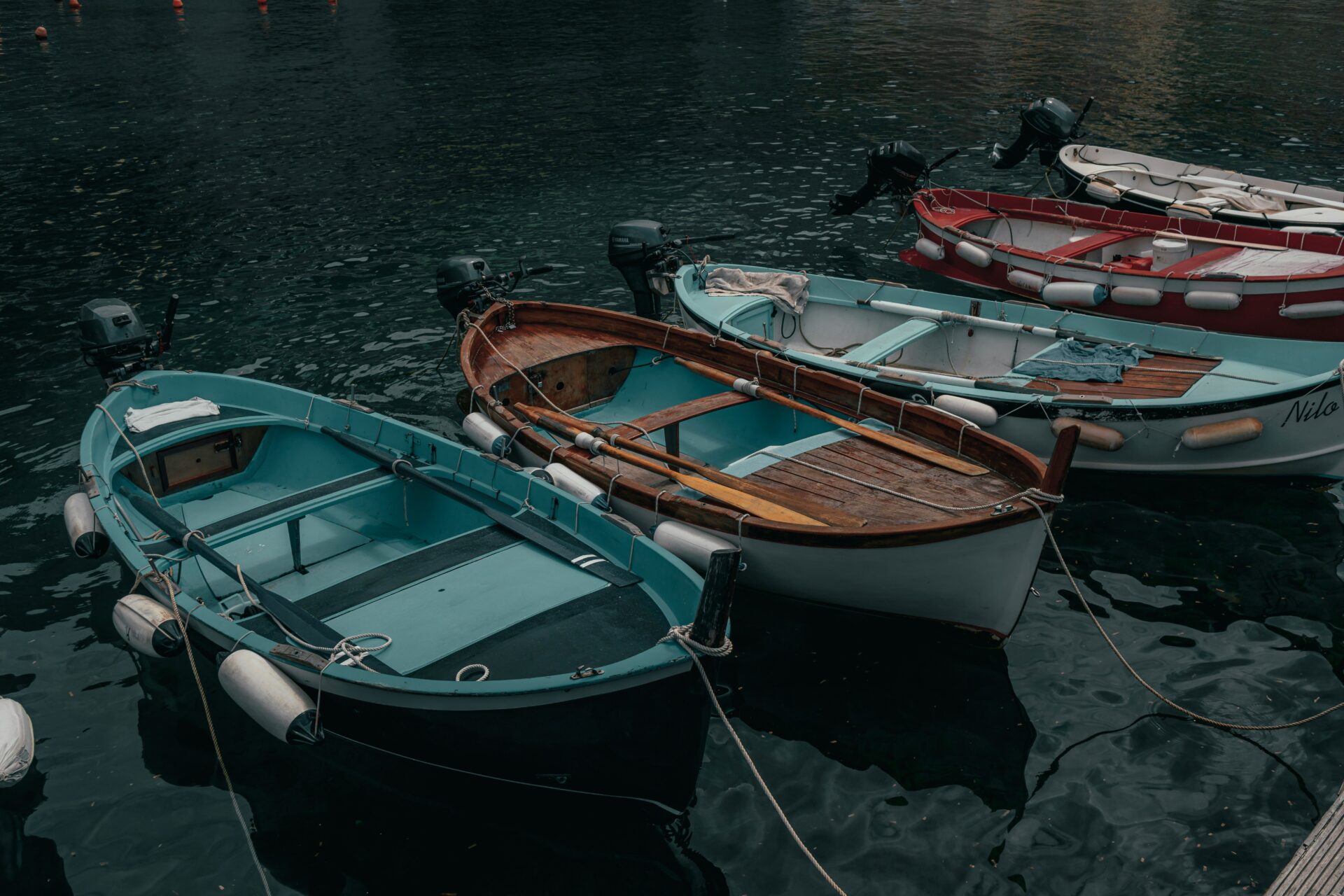 Several fishing boats on standby