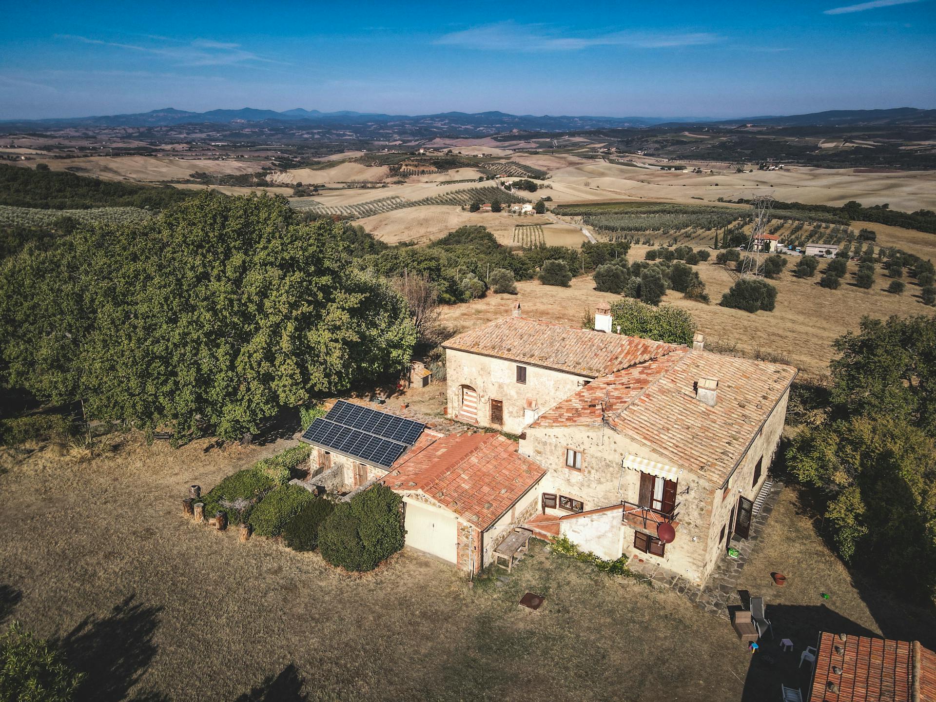 Solar panels on Tuscany