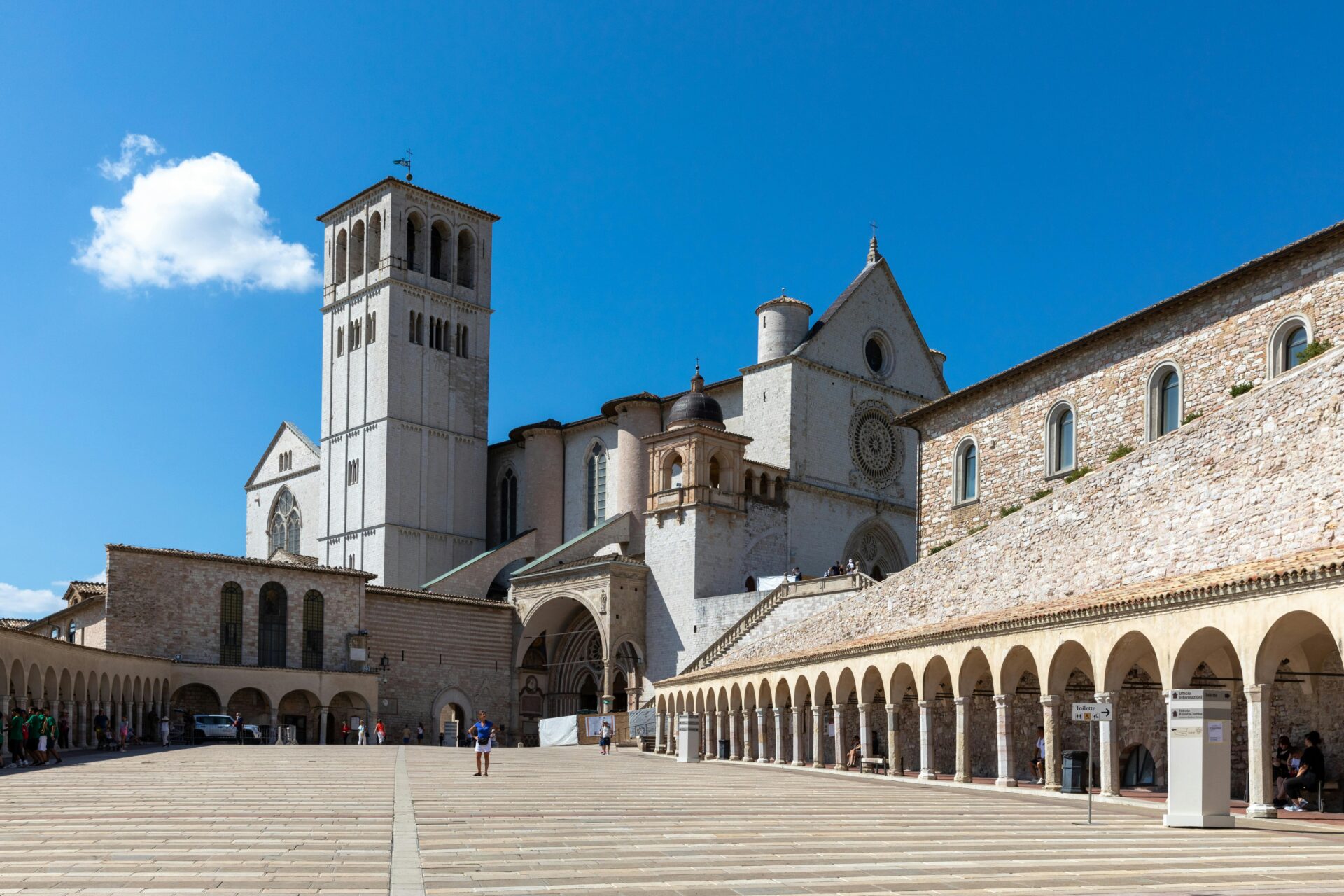 The Basilica of Saint Francis of Assisi in Umbria, Italy