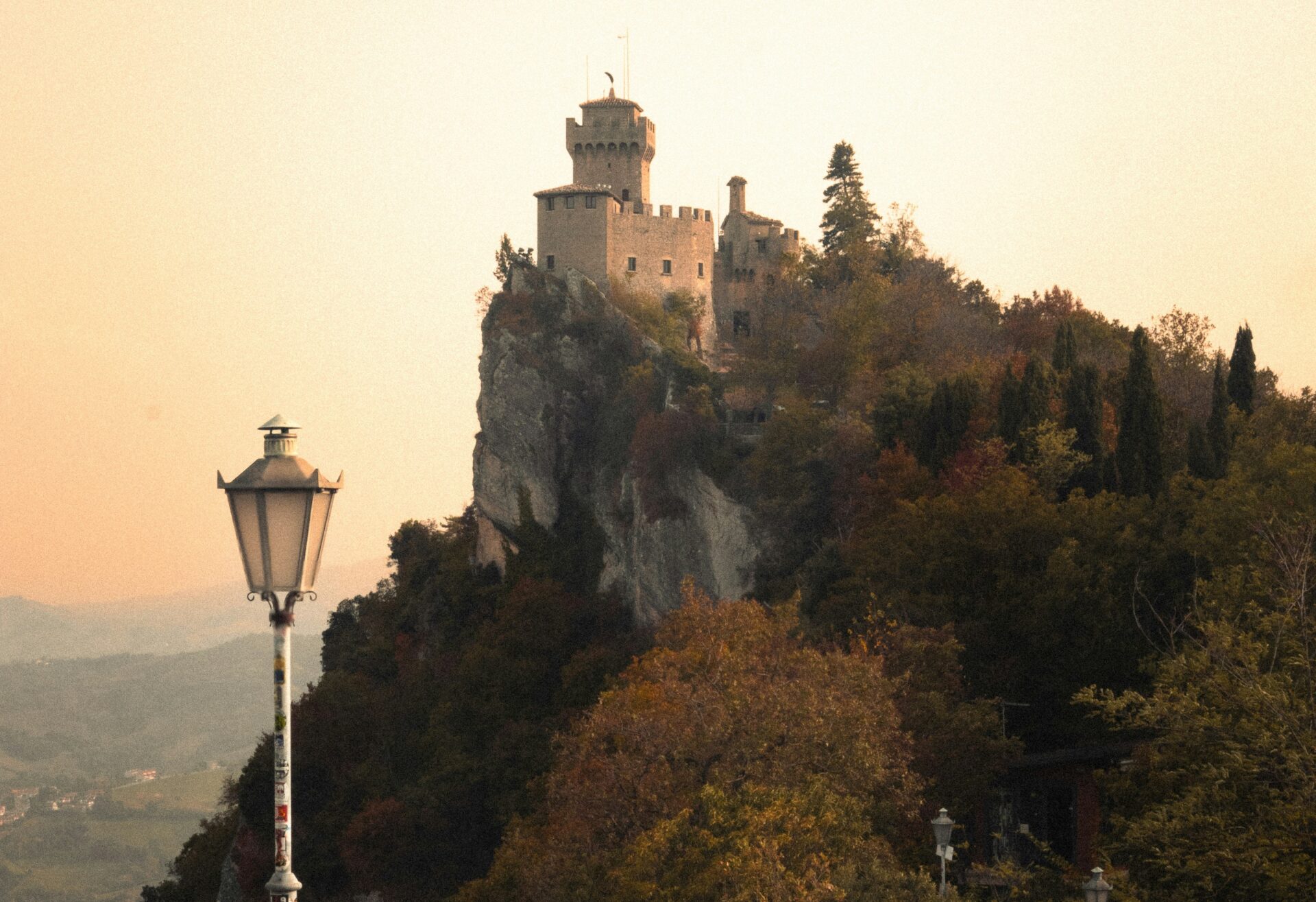 Sunset in San Marino - Monte Titano uphill