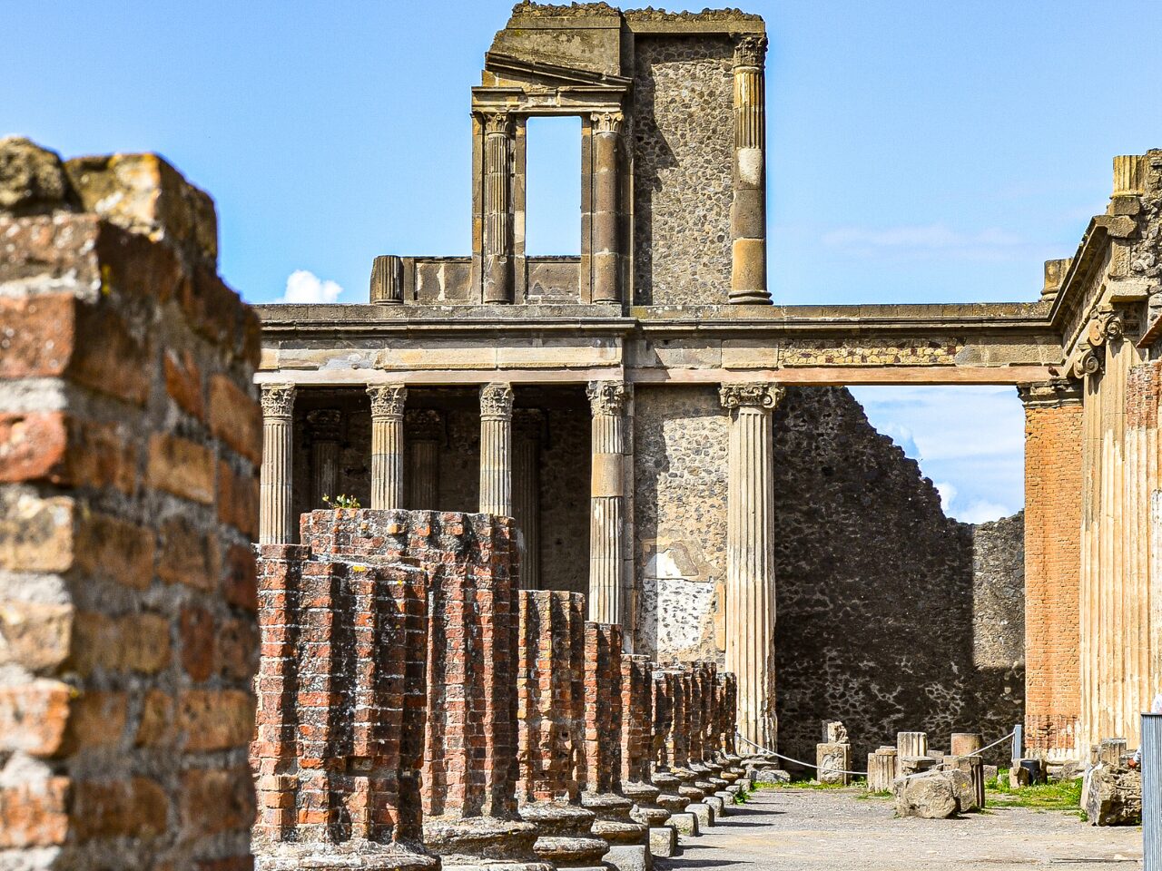 A part of Theatre of Pompey ruins