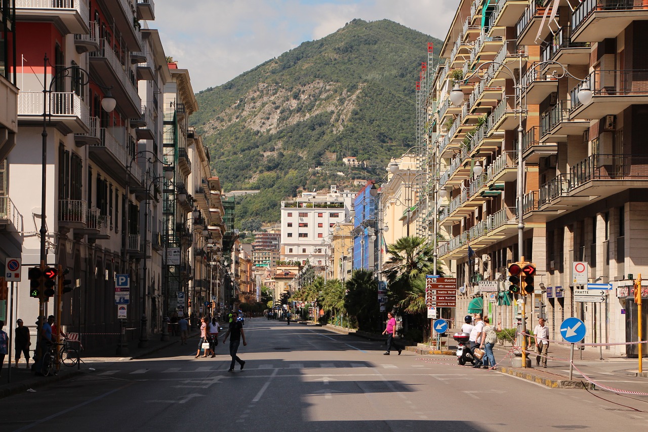 Tourists in Salerno