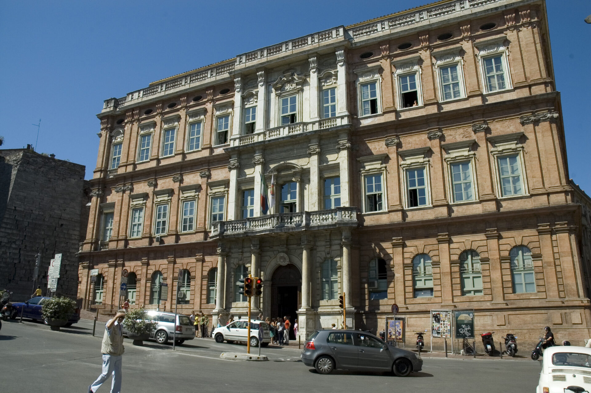 Historic building of the University of Perugia in Umbria, Italy