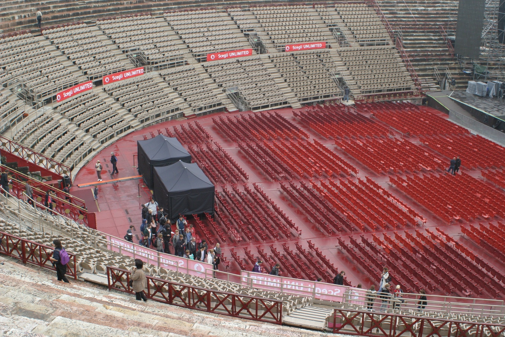 Verona arena's seats
