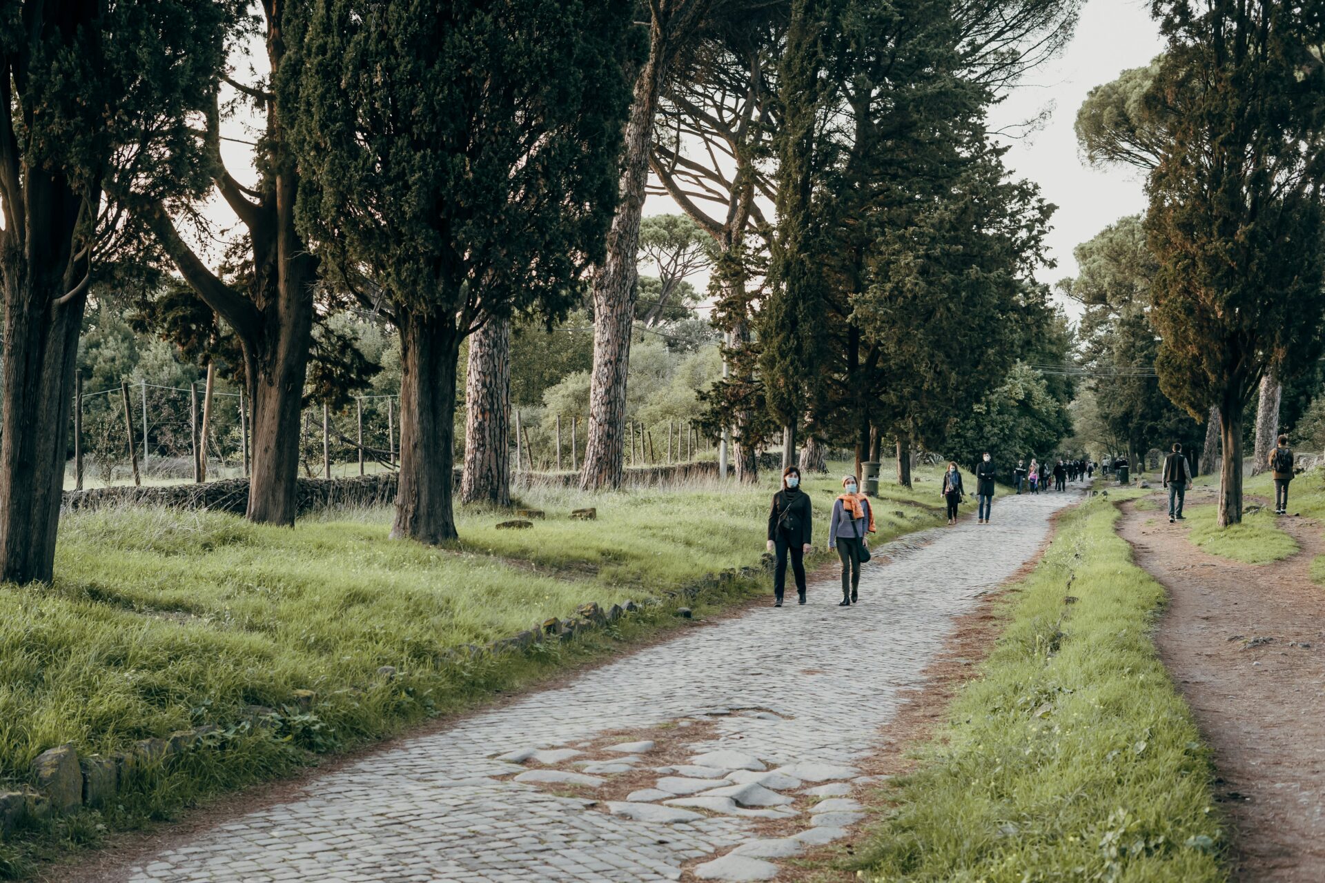 Via Appia Antica, Rome - ancient road in Italy
