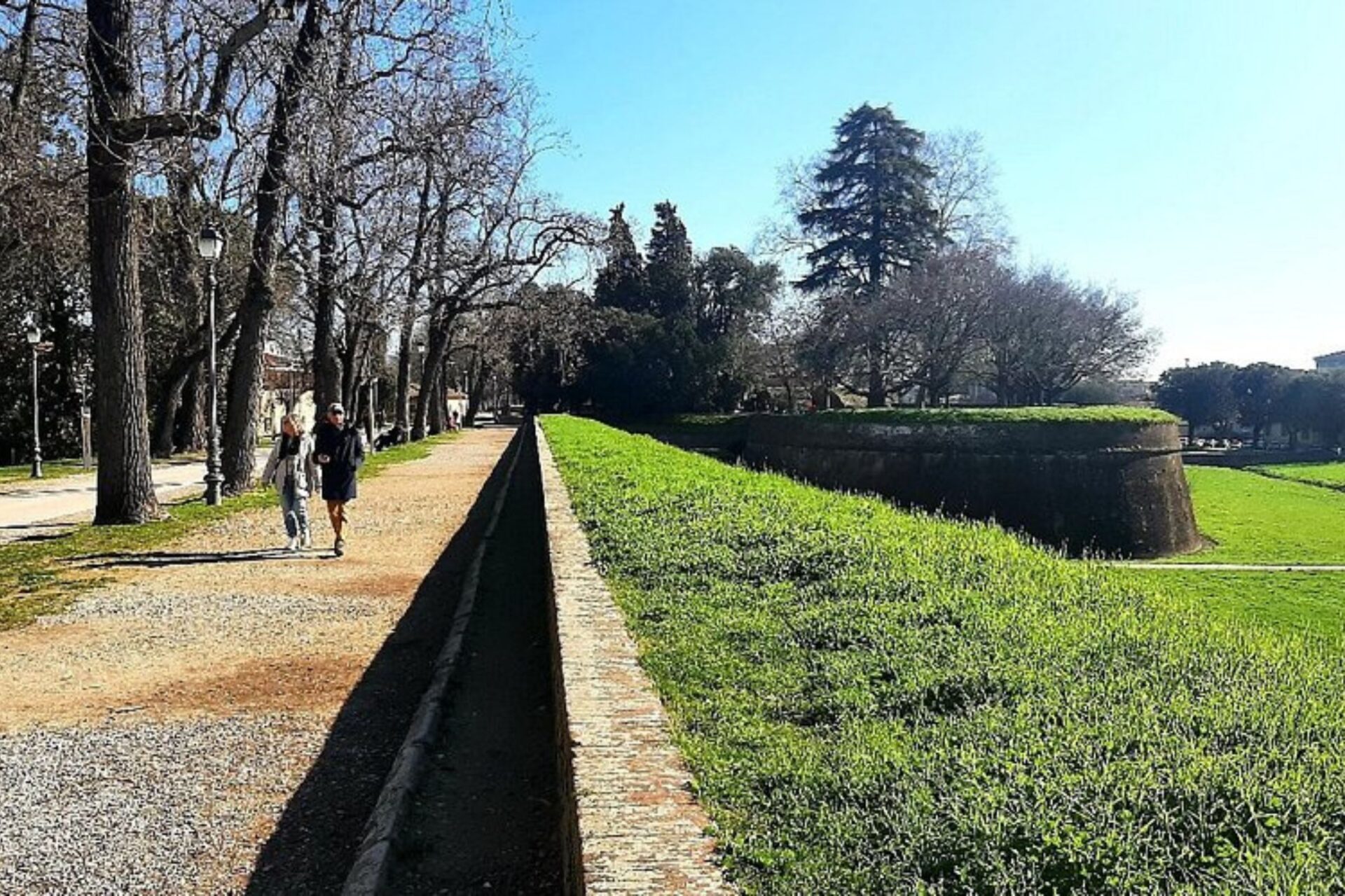 Lucca's wall promenade