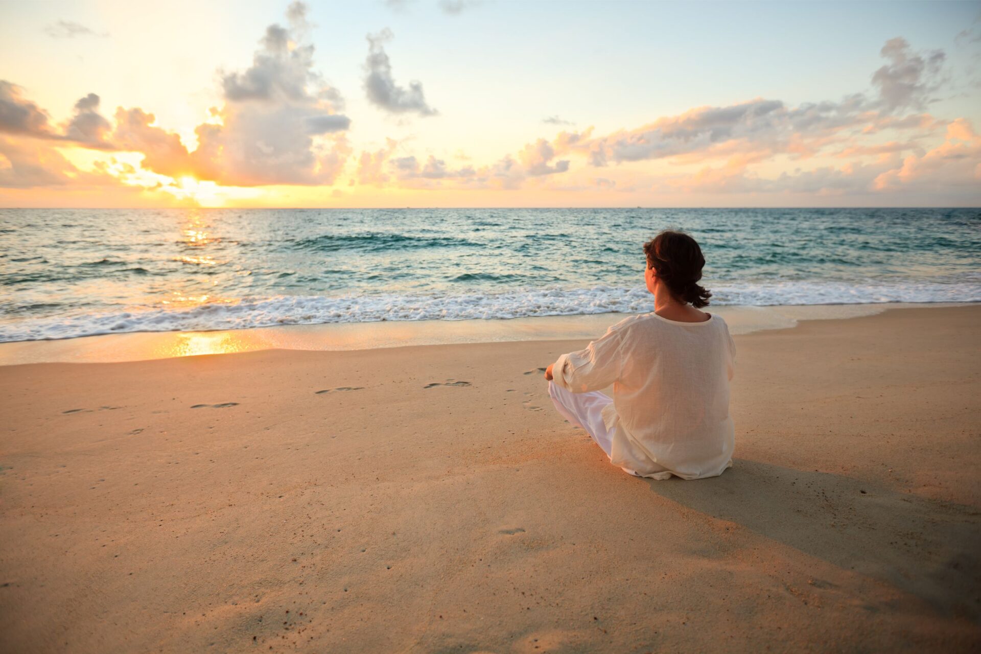 woman at the beach