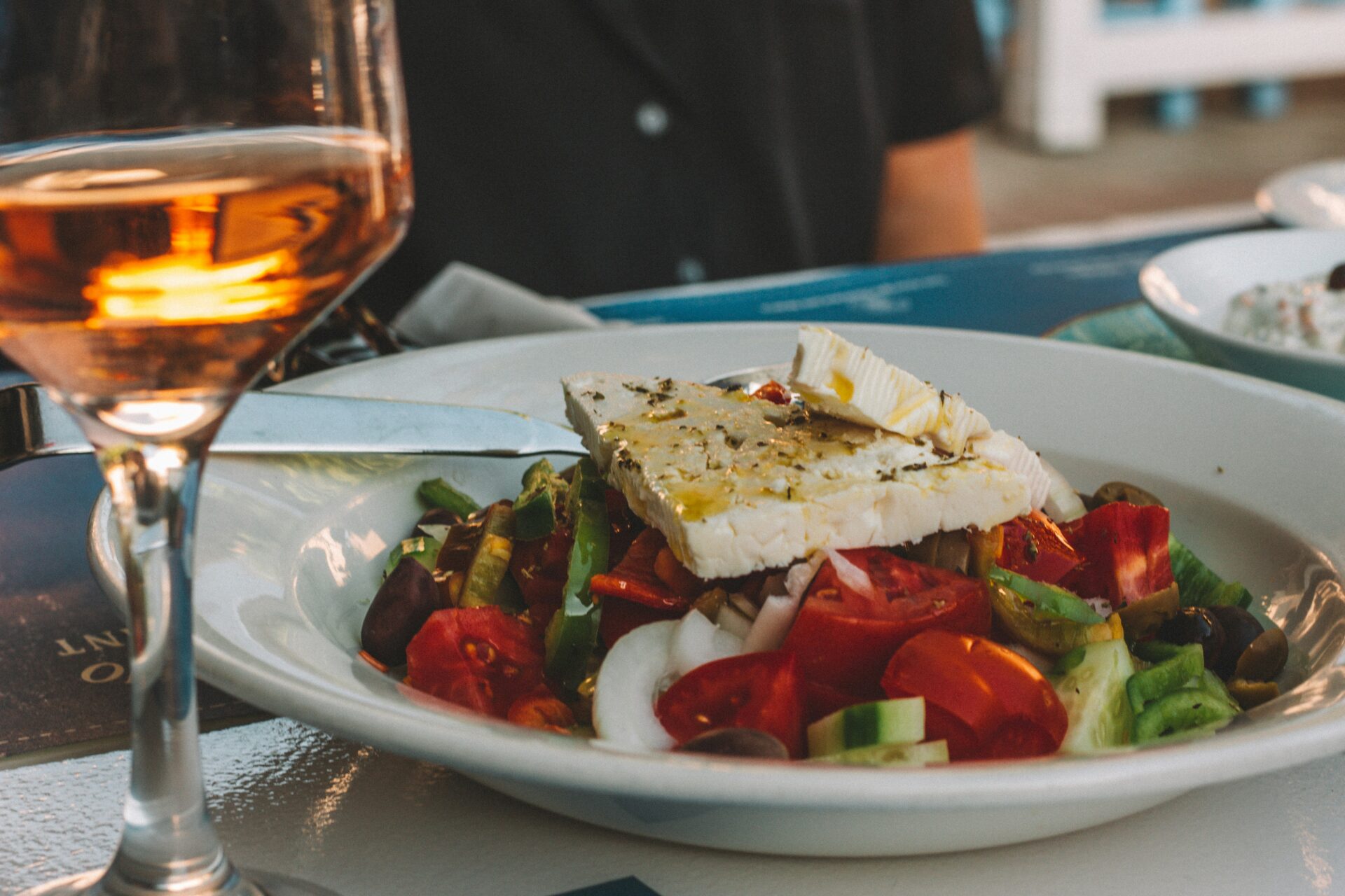 A classic Greek salad