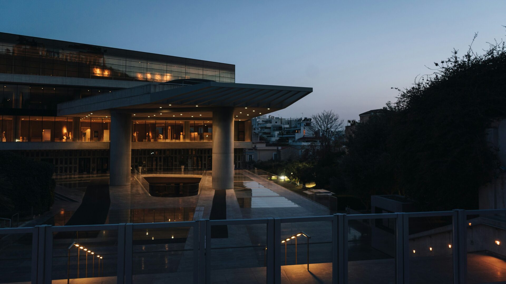 Acropolis Museum at sunset