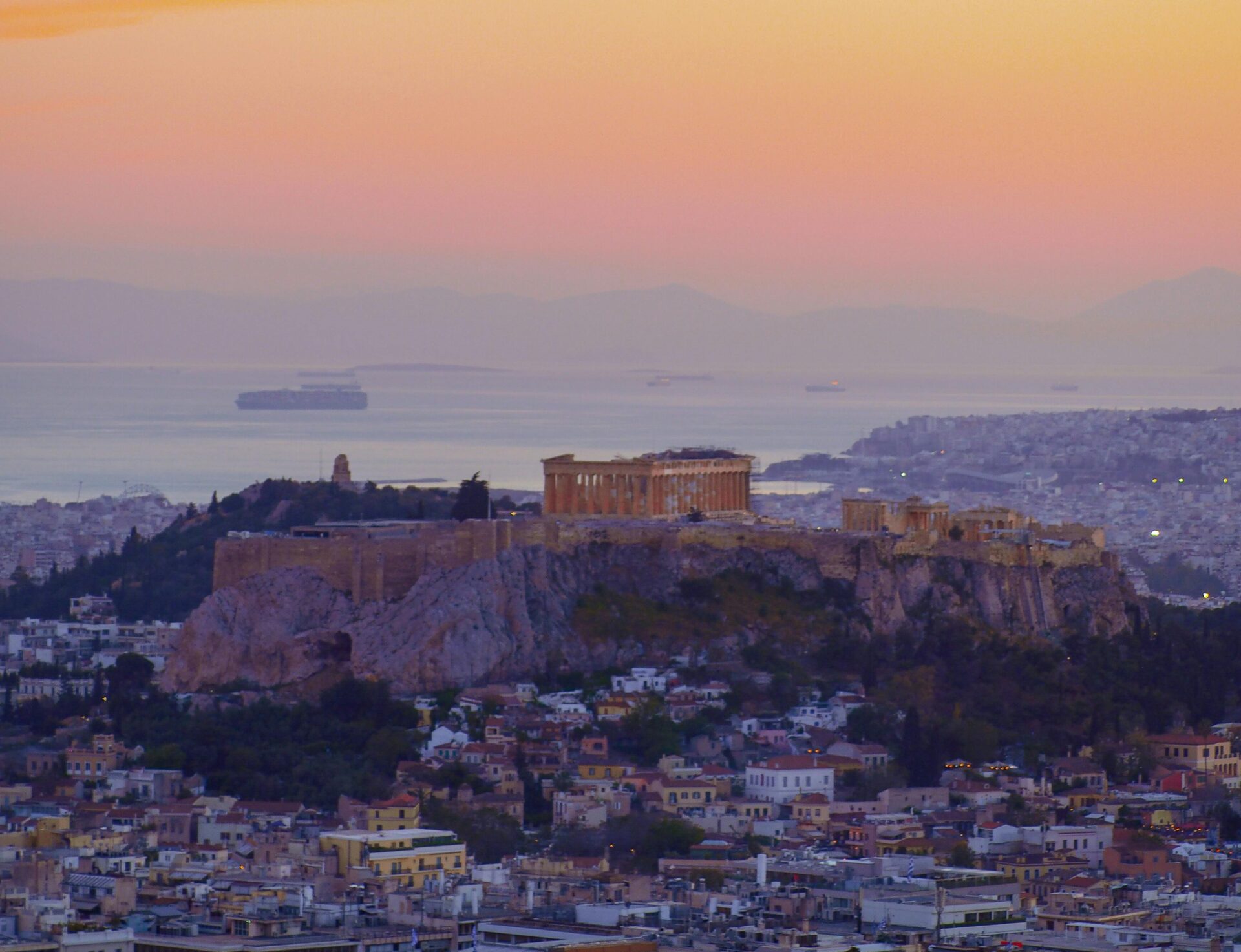 Acropolis view - Aegean Sea - Athens, Greece