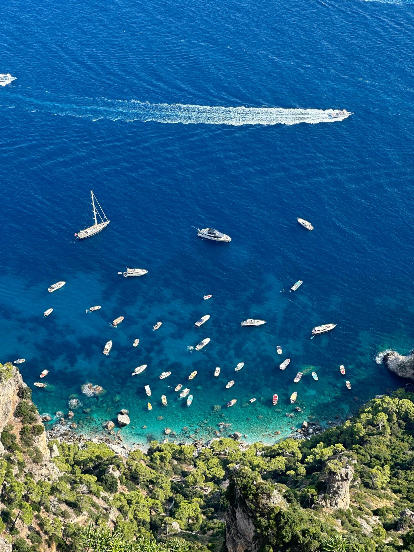 Various Boats at Anacapri, Campania, Italy