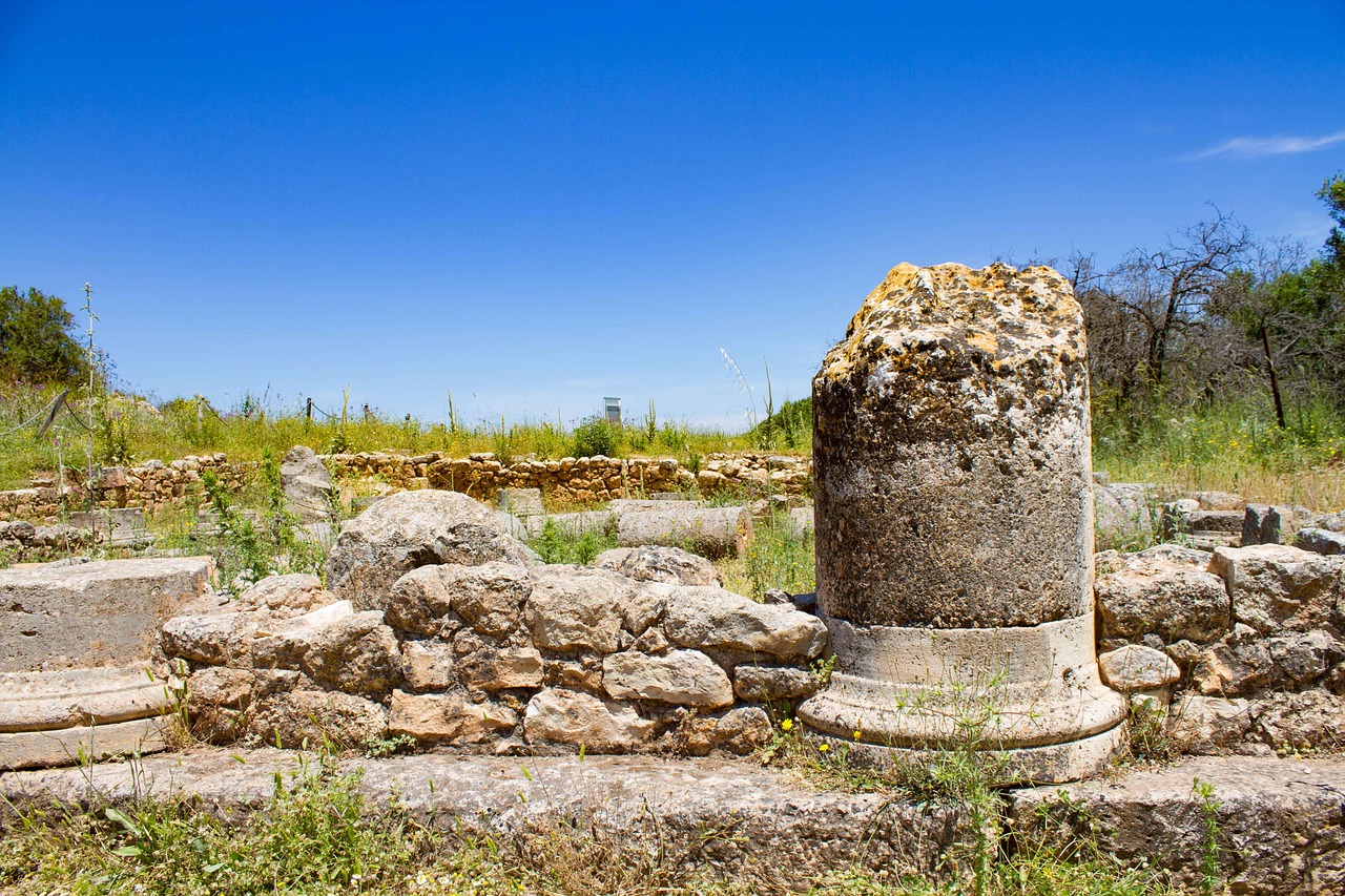 Ancient pillar ruins