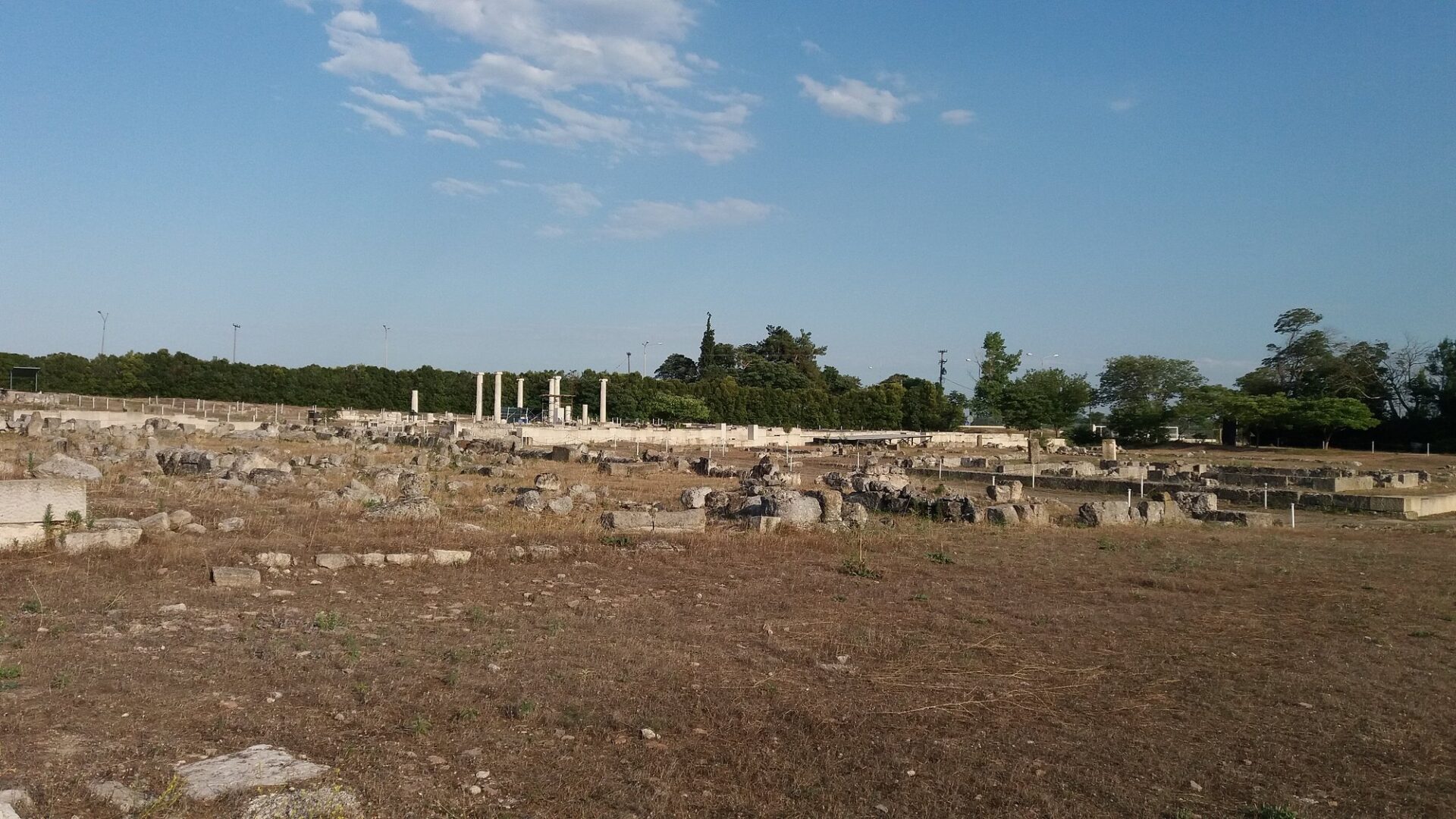 Remains of the ancient city of Pella