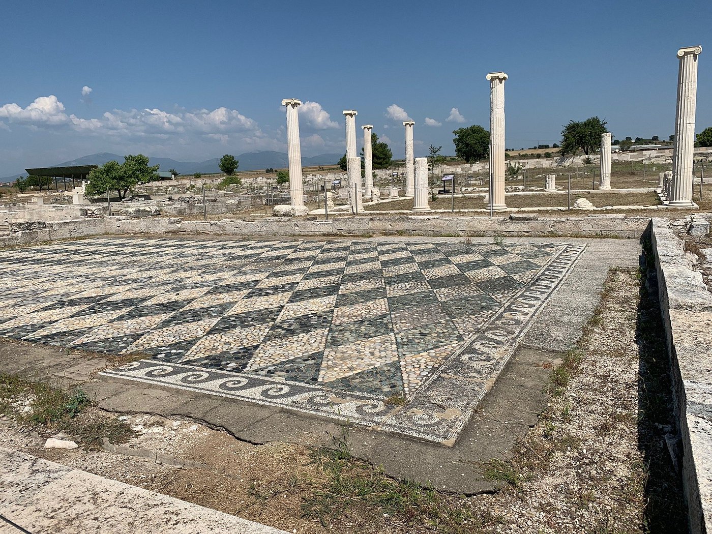 Open-air view of Pella’s archaeological ruins