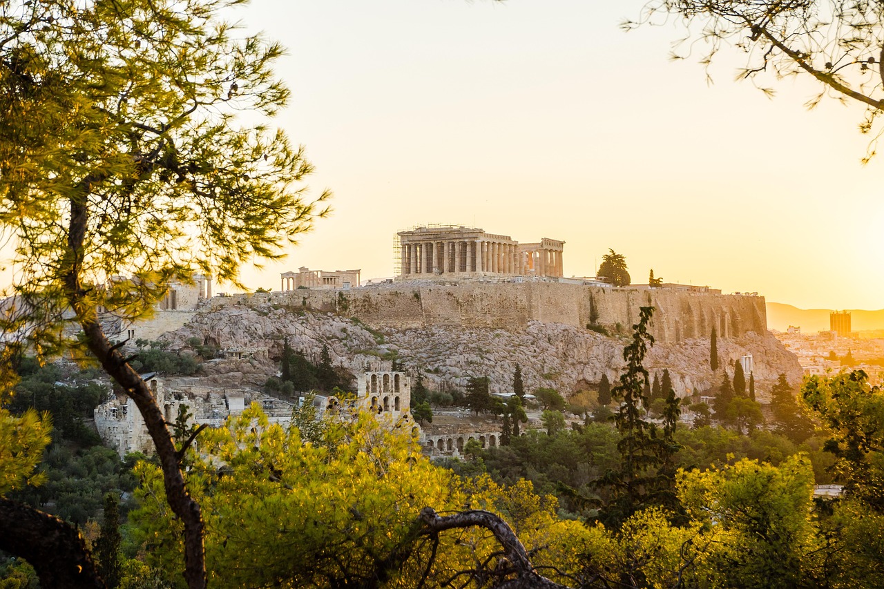 Athens, Sunset, Acropolis