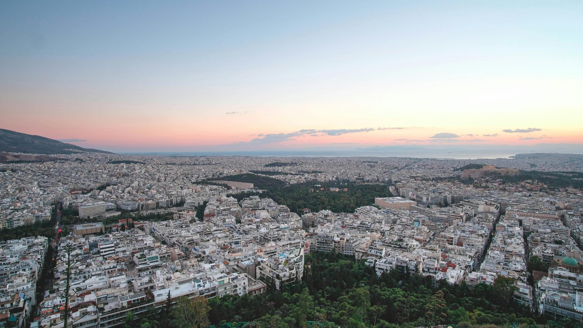Athens at sunset - Athens panorama