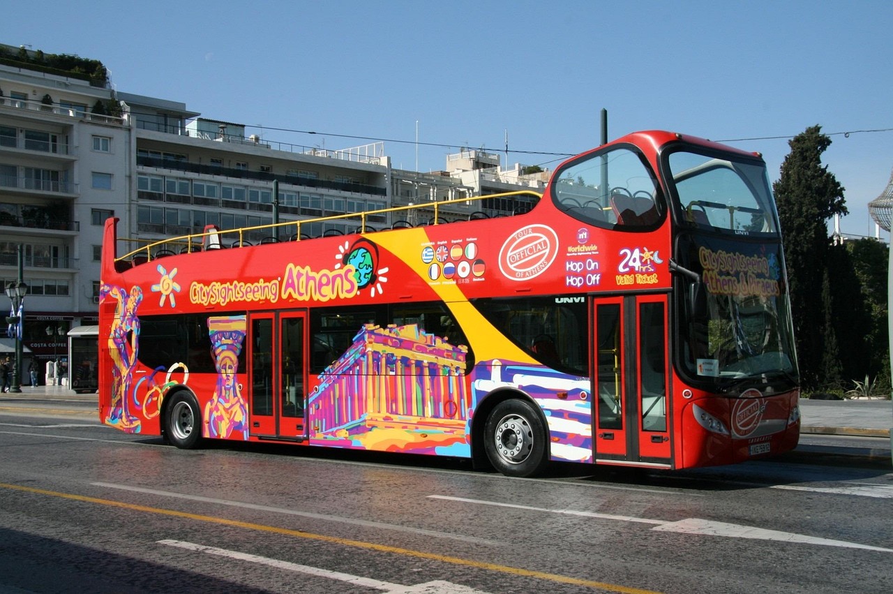 Athens tour bus