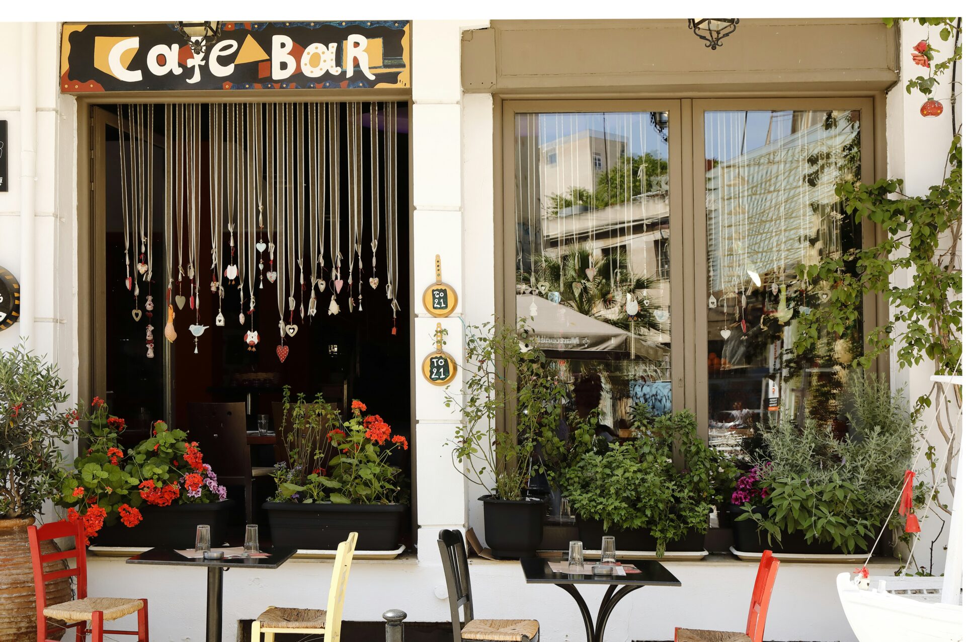 Cafe or bar in Athens, Greece