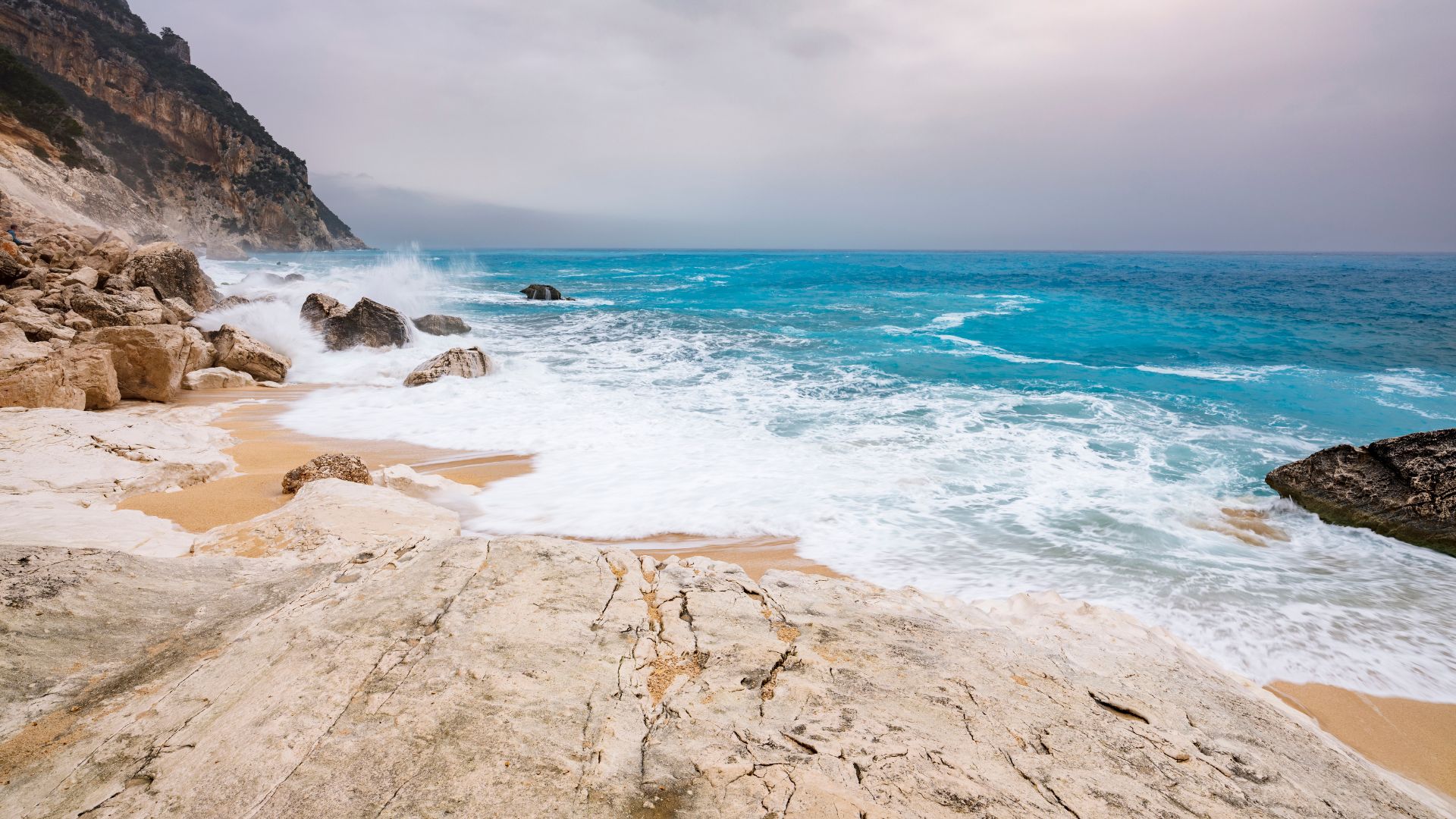 Scenic view of Cala Goloritzé, Ogliastra, Sardinia, Italy.