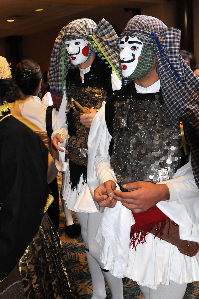 Participants in the Carnival of Naousa, Greece