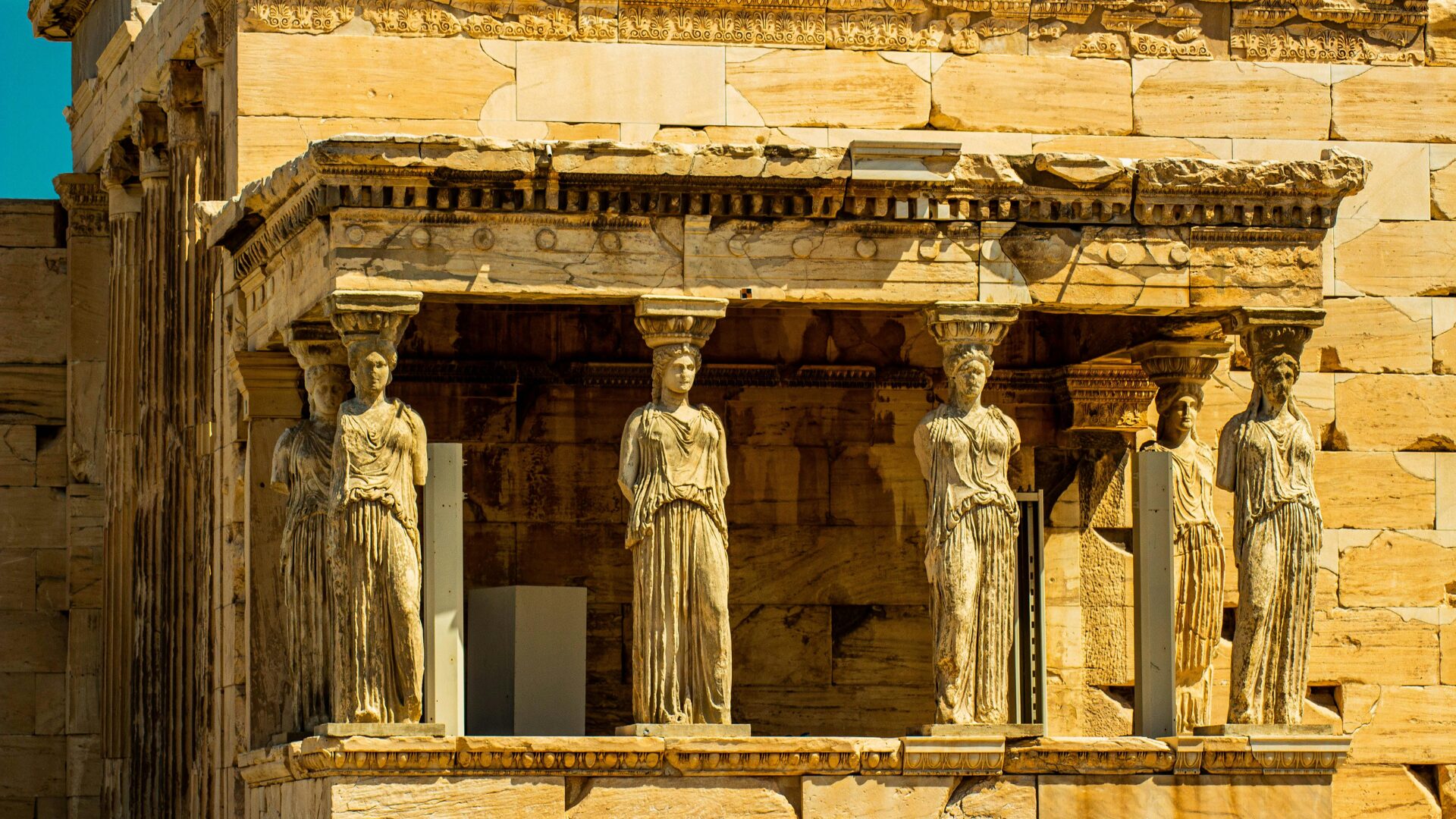 Caryatids of the Erechtheion in Acropolis