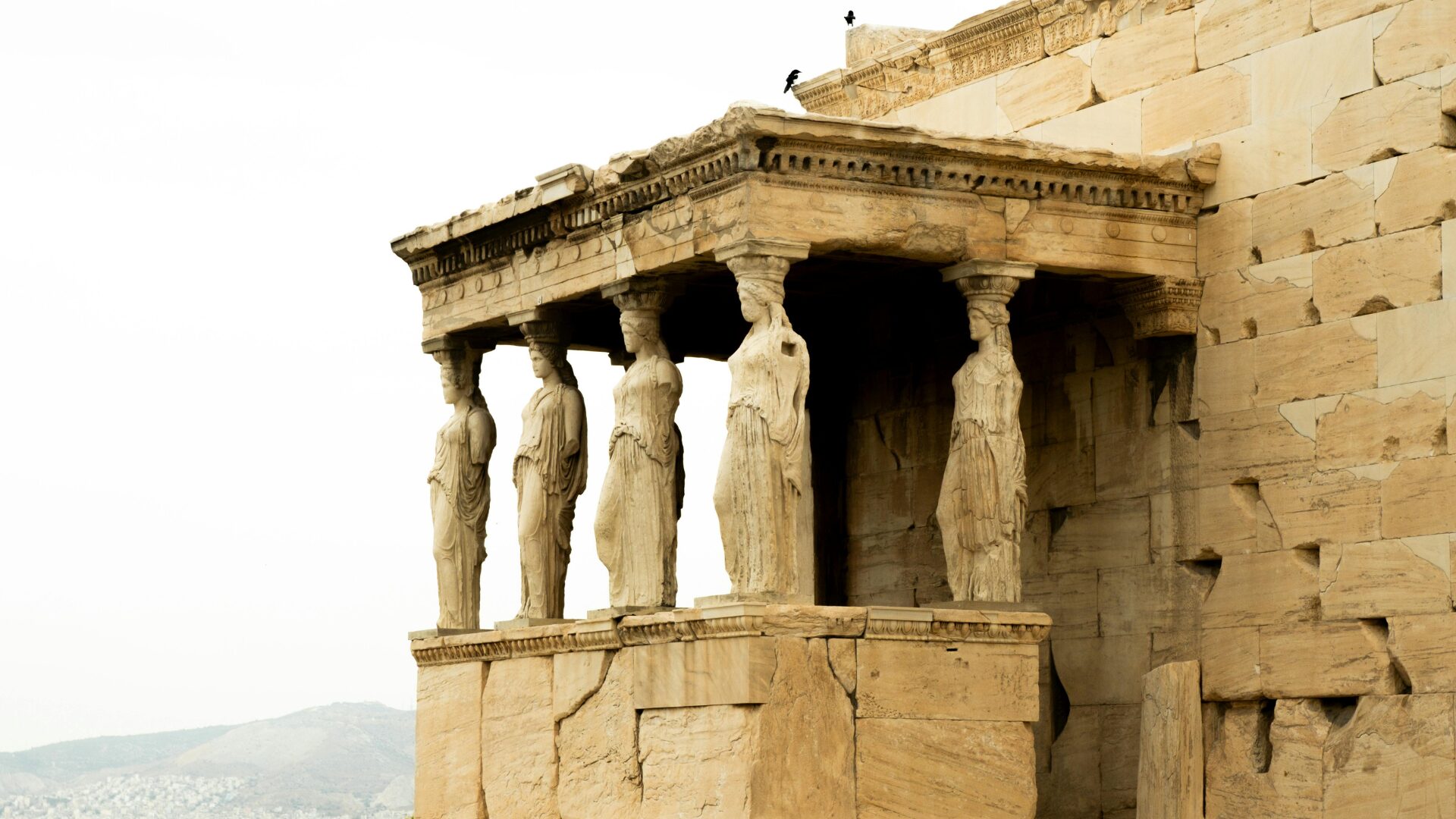 Caryatids of the Erechtheion in Acropolis