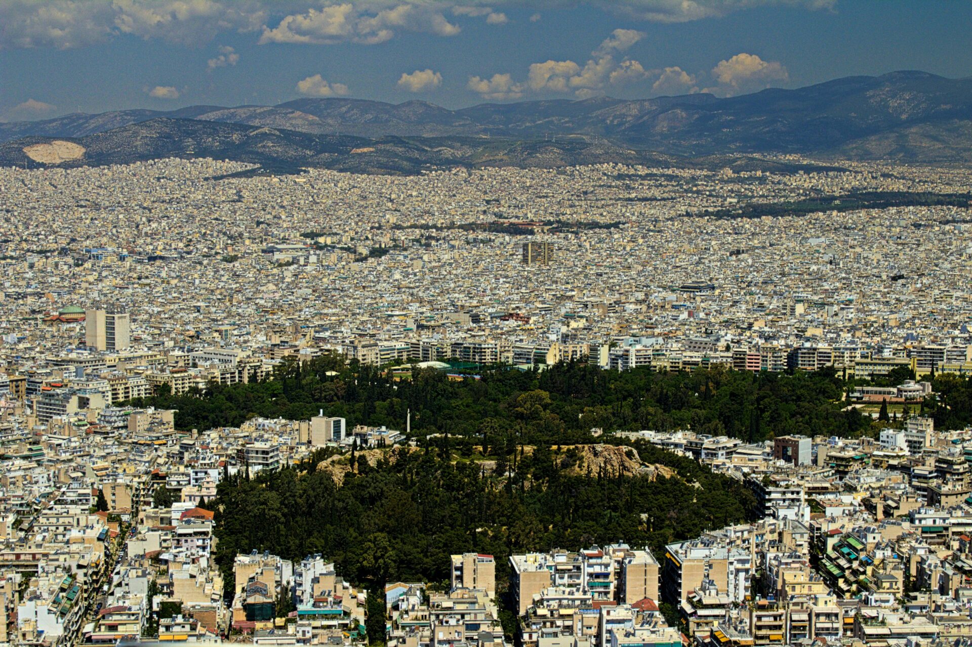 City landscape in Athens, Greece