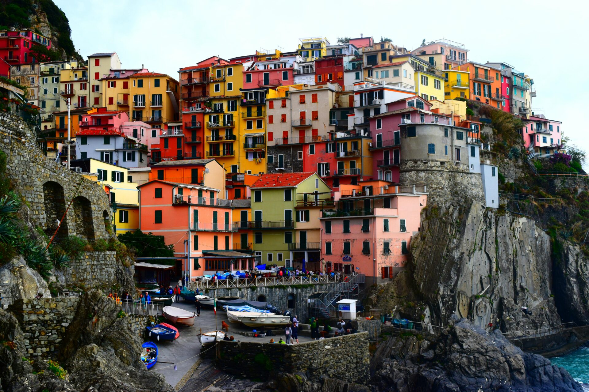 Colorful coastal houses in Cinque Terre
