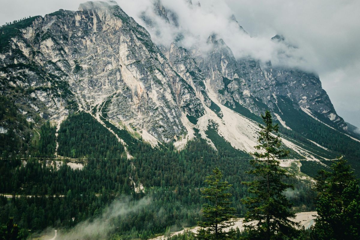 Picturesque view of Cortina d'Ampezzo. 