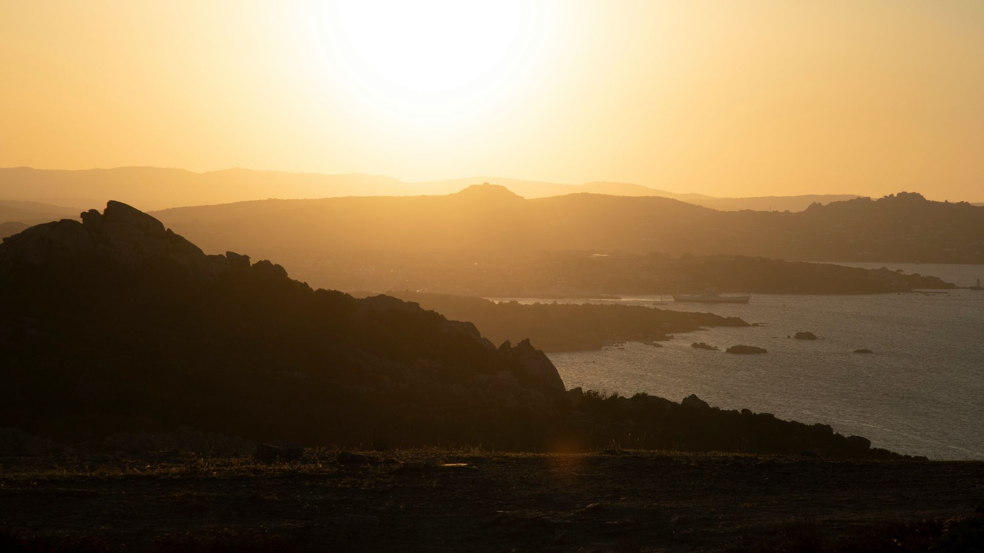 View of The Costa Smeralda, Sardinia, Italy.