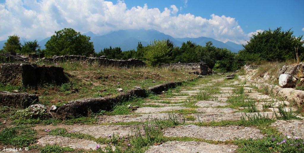 Remains at Dion Archeological Park