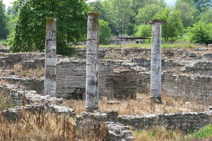 Ancient ruins at Dion Archaeological Site