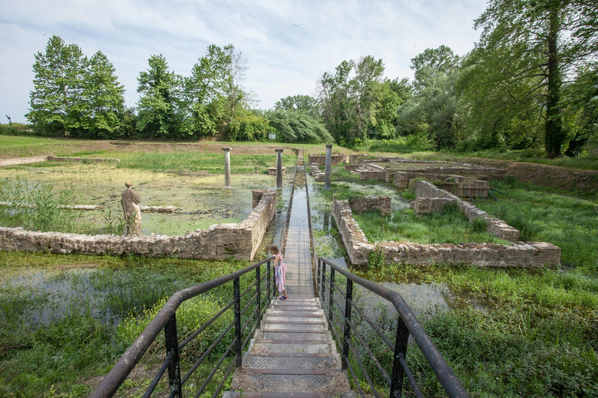 A view of the Dion Archaeological Site in Greece,