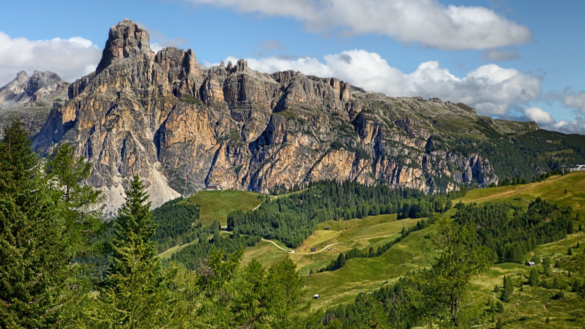 Picturesque view of Dolomites in Italy. 