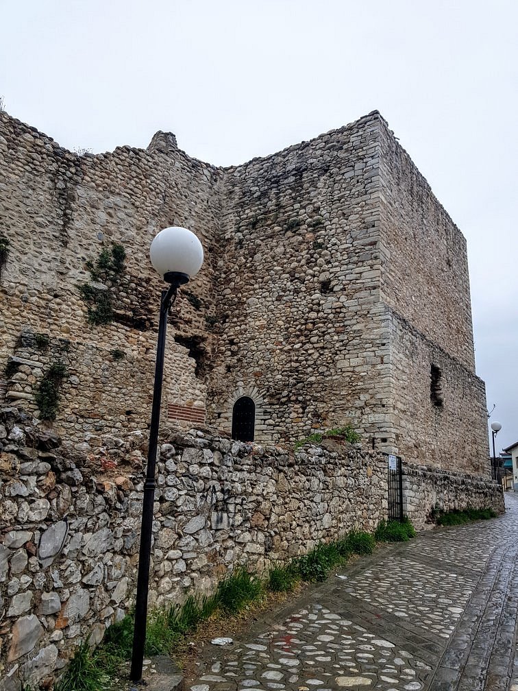 Stone remains of Drama’s Byzantine Castle