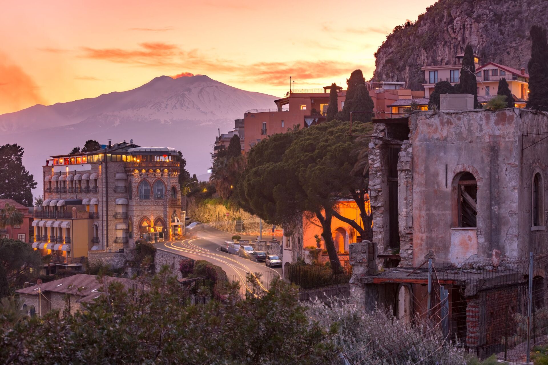 Mt. Etna at sunrise