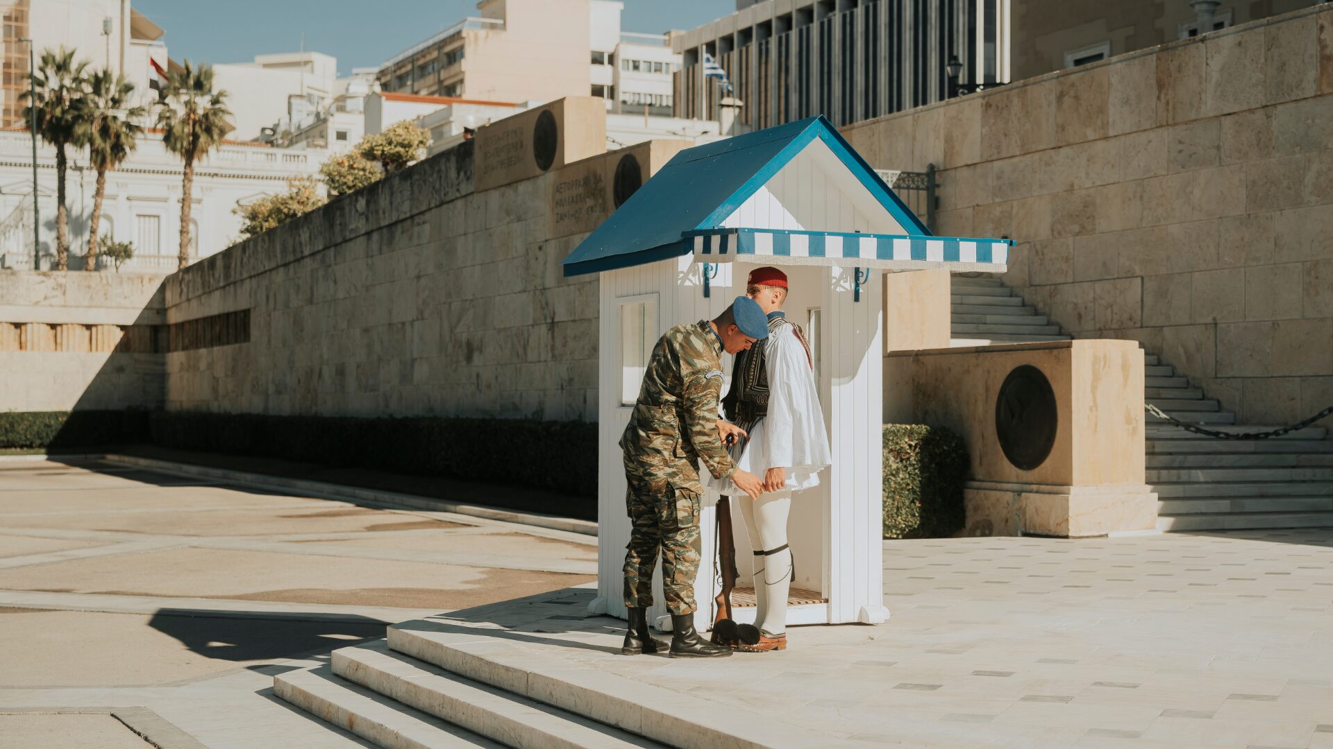 Evzones -  Greek guard - Syntagma Square