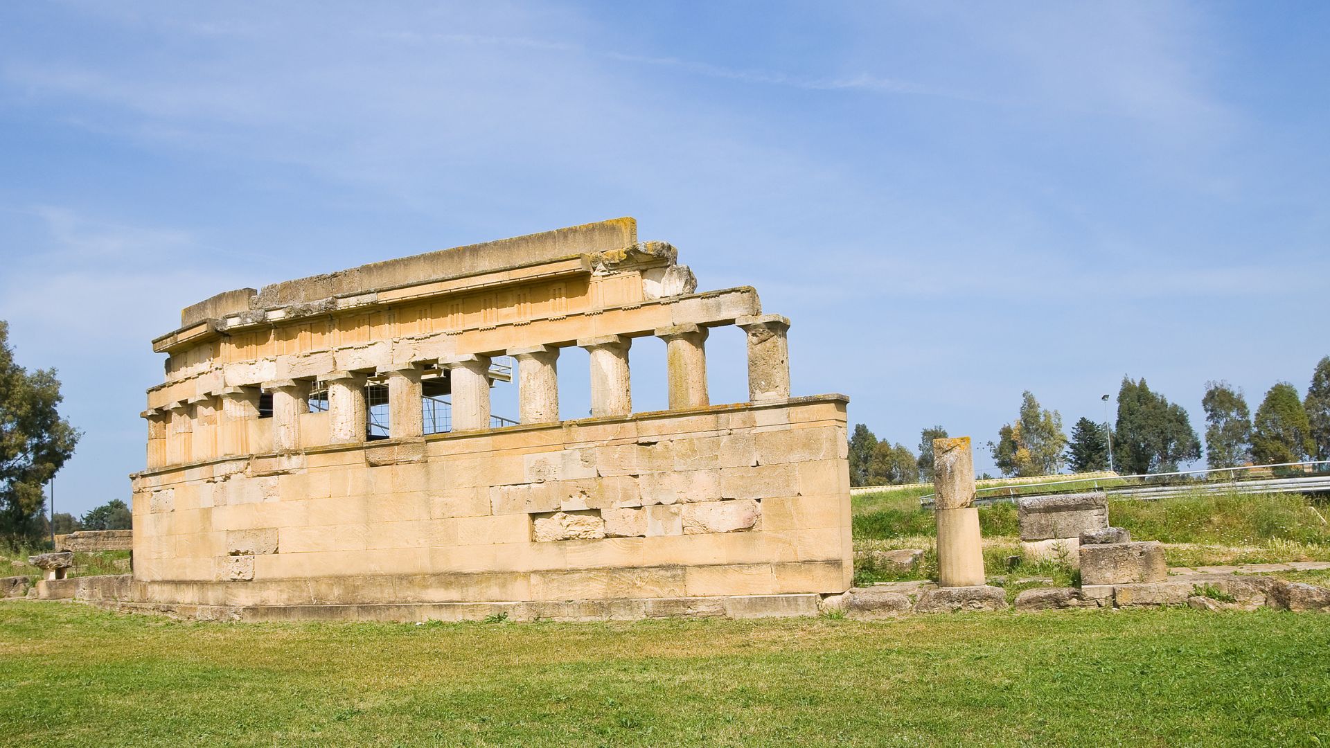 Image shows Archaeological Park, Metaponto, Italy. 