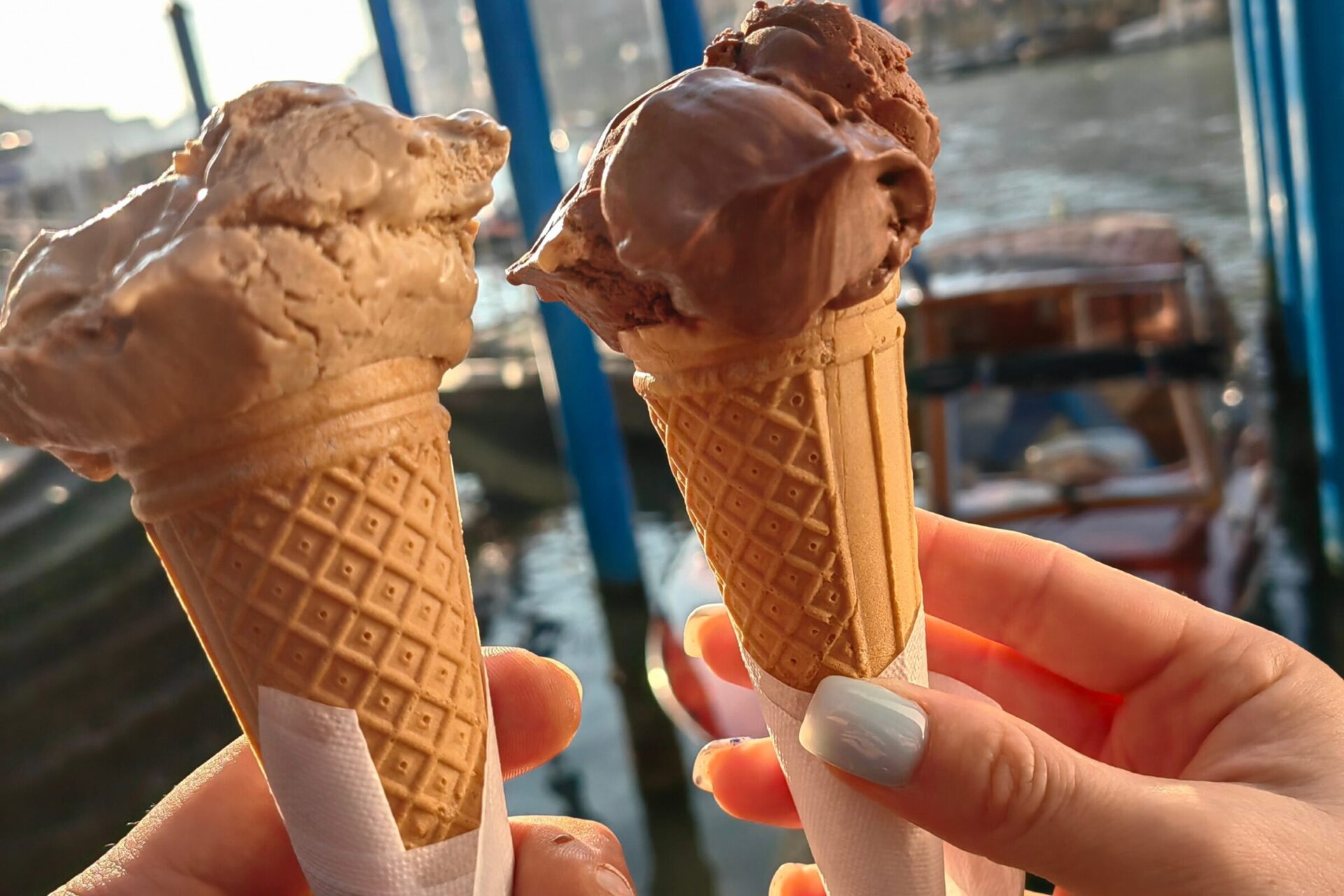 Ice cream taken in Venice Italy