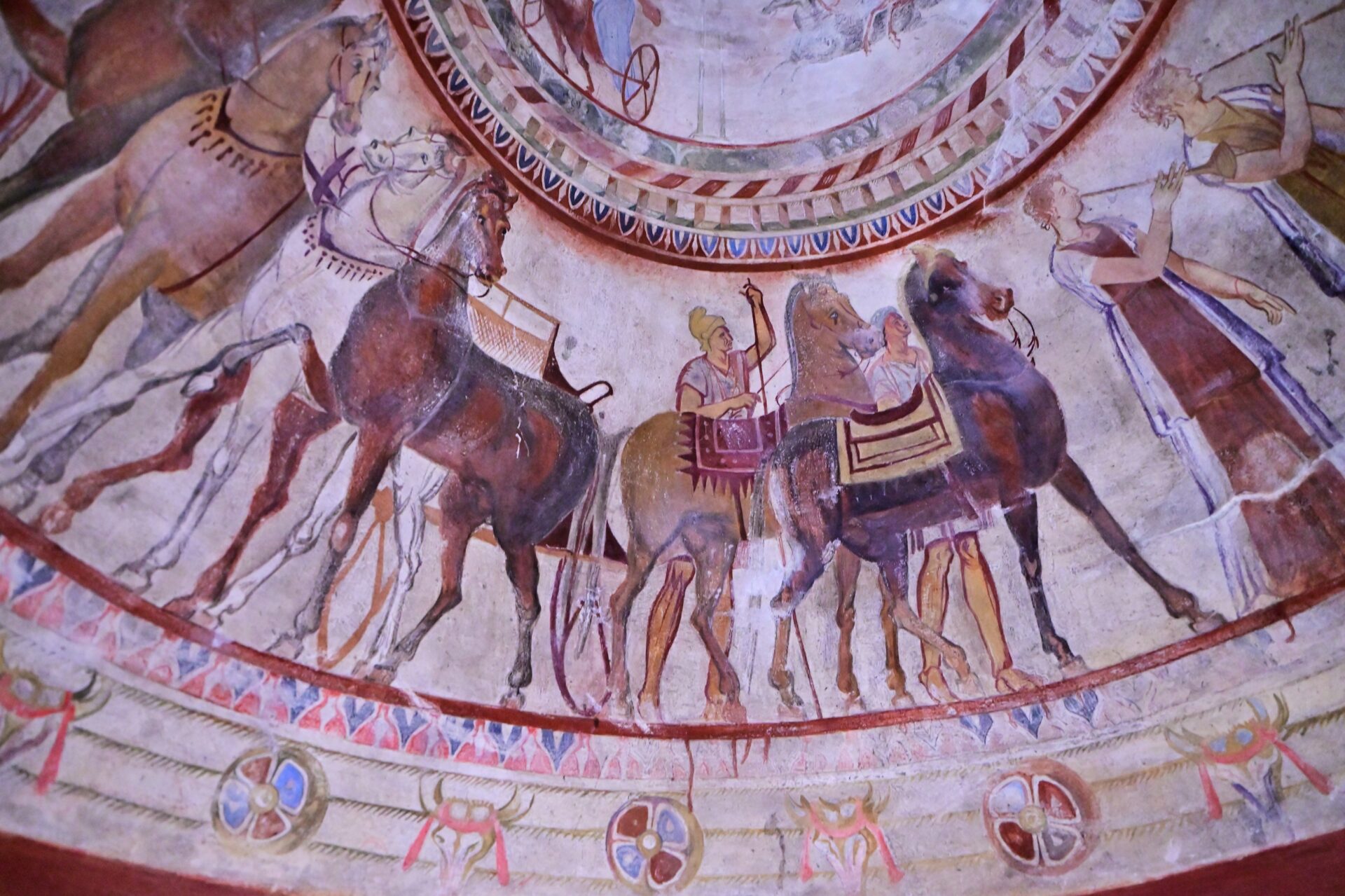 Indoors of the Thracian tomb of Kazanlak