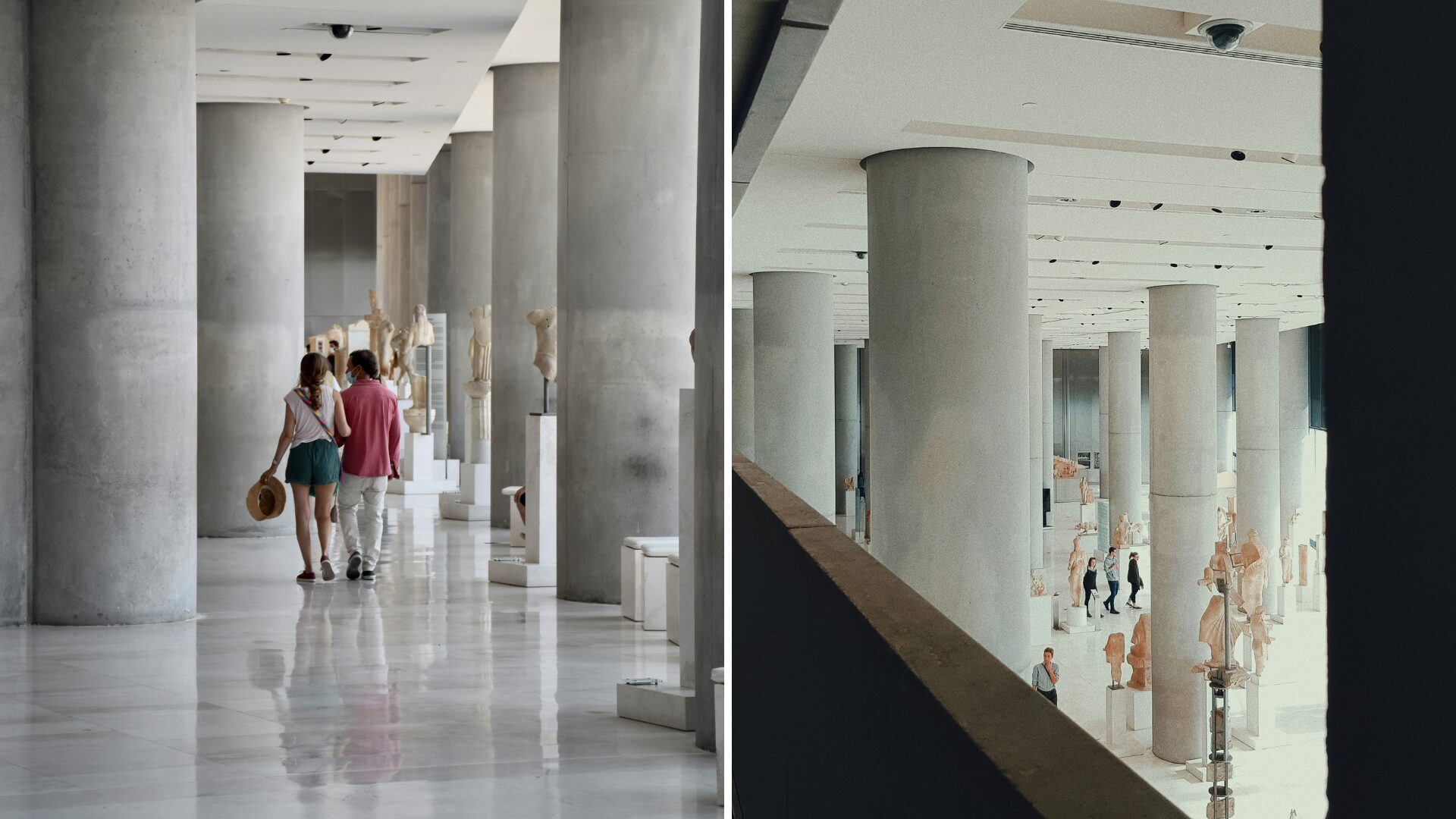 Interior of the Acropolis Museum in Athens